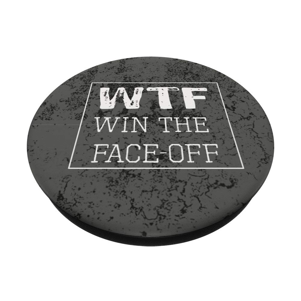 Funny Ice Hockey Gift - WTF Win the Faceoff Design - Perfect for Hockey Fans, Players & Coaches - Great for Games, Tournaments & Team Motivation