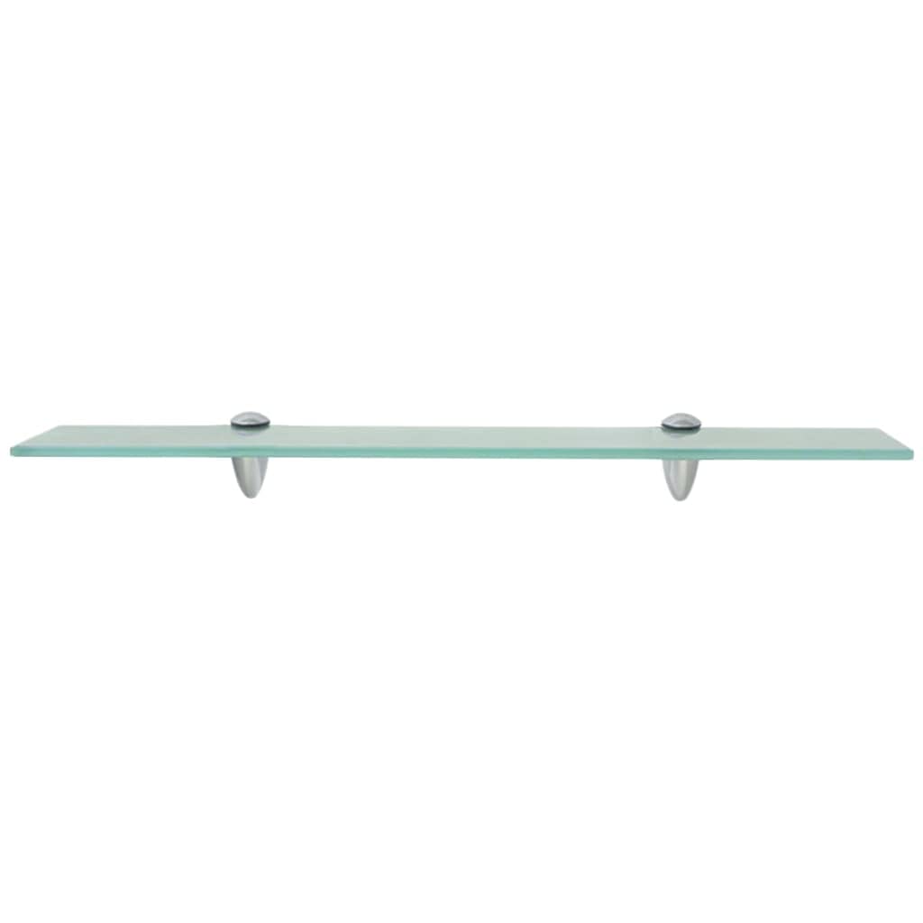 2-Pack Glass Floating Shelves - Wall Mounted for Bathroom, Kitchen & Living Room