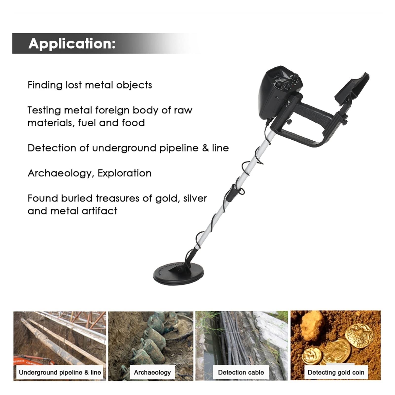 Kids Metal Detector - Professional Gold & Treasure Hunter Tracker with Circuit Detection (Grey, Size A) - Perfect for Outdoor Adventures, Beach Hunting & Backyard Exploration