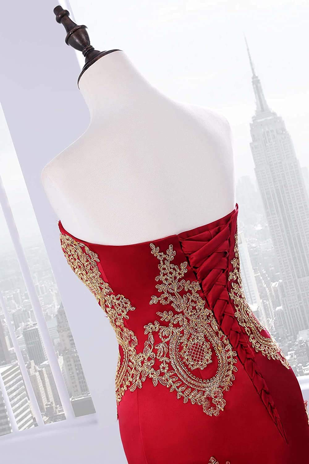 Elegant Backless Mermaid Evening Dress for Women - Long Formal Prom Gown with Embroidery | Perfect for Weddings, Galas & Special Occasions