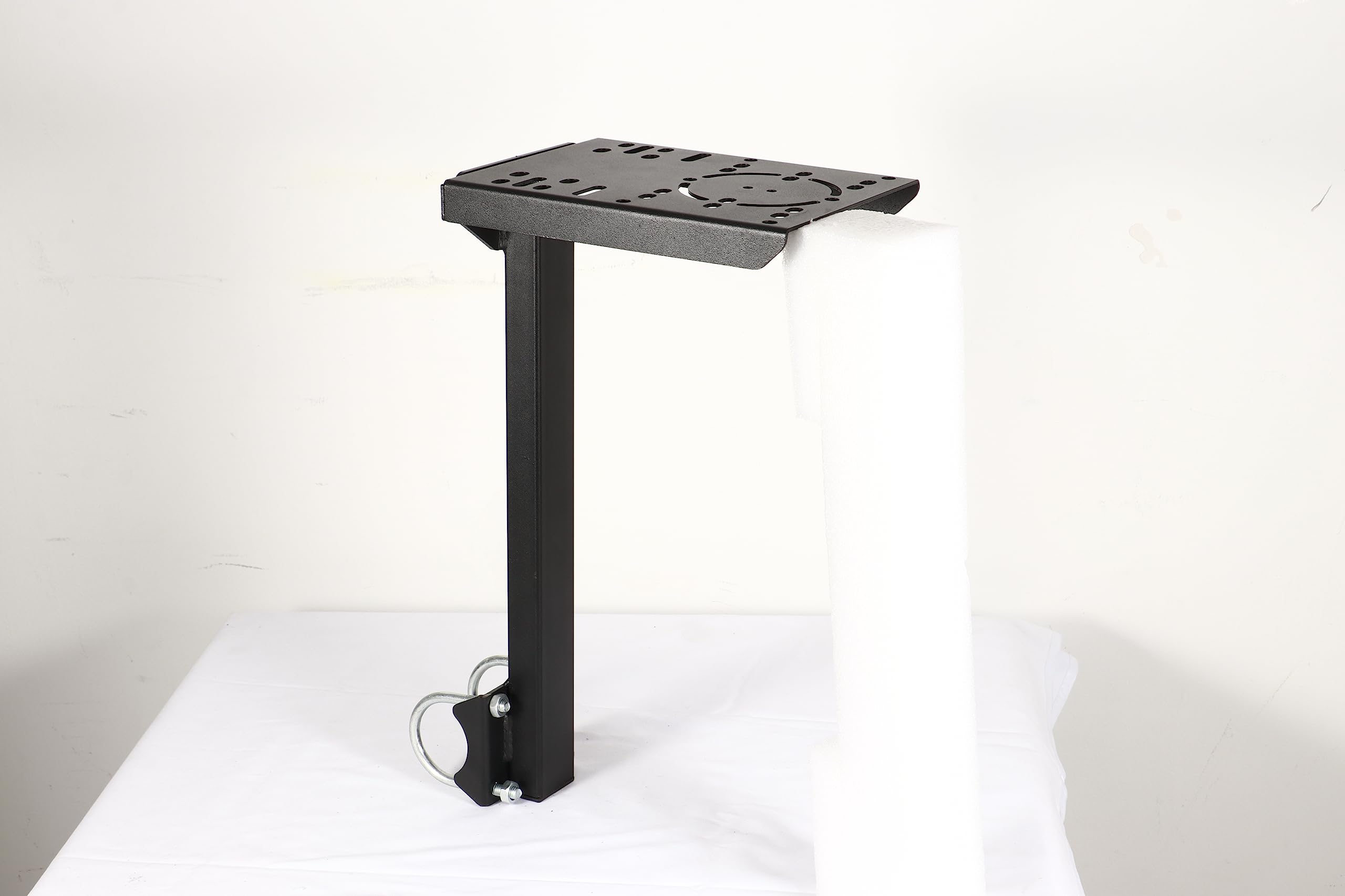 Premium Racing Simulator Stand Joystick Mount for Logitech G27/G29/G920 & Thrustmaster Wheels - Heavy-Duty Steel Plate with Bolts - Perfect for Flight & Driving Simulation Gaming Setups