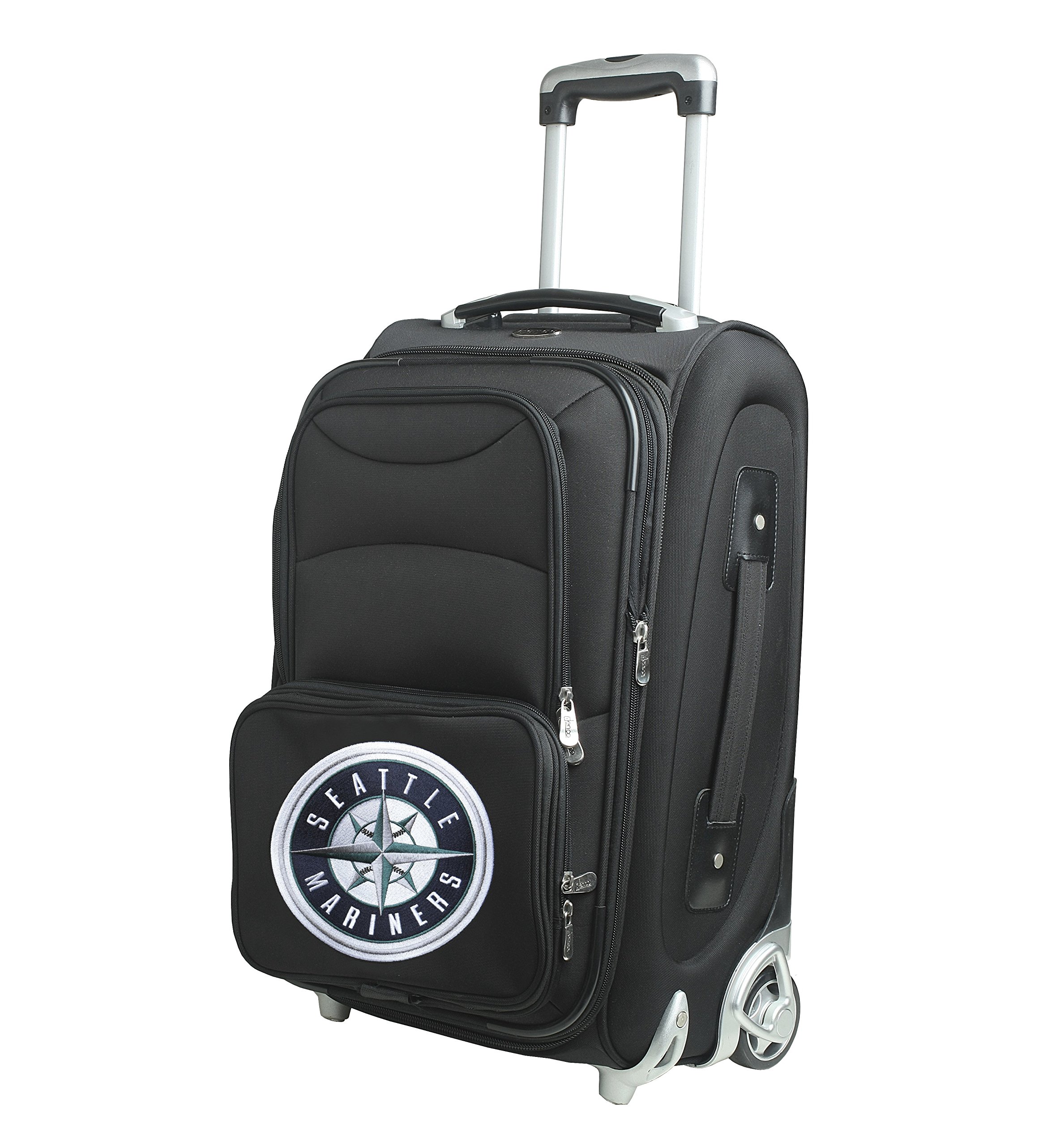 Denco 21-Inch Black Skate Wheel Carry-On Luggage - Lightweight Spinner Suitcase for Air Travel, Business Trips & Weekend Getaways