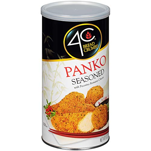 4C Premium Bread Crumbs - Panko Seasoned (1 Pack) | Regular & Gluten Free Options | Flavorful, Crispy & Crunchy | Value Pack | Perfect for Fried Chicken, Fish & Baking