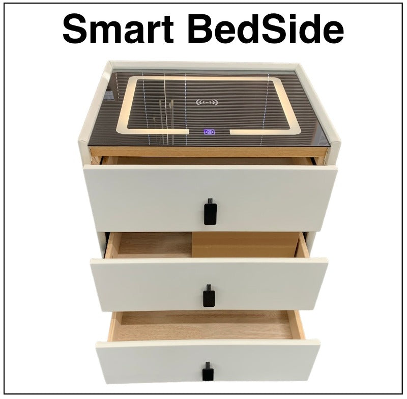 Smart Bedside Lamp with Wireless Charging - 3-Level Dimming, USB Ports, Night Light for Bedroom, Office & Nursery - Perfect for Reading, Working & Relaxing