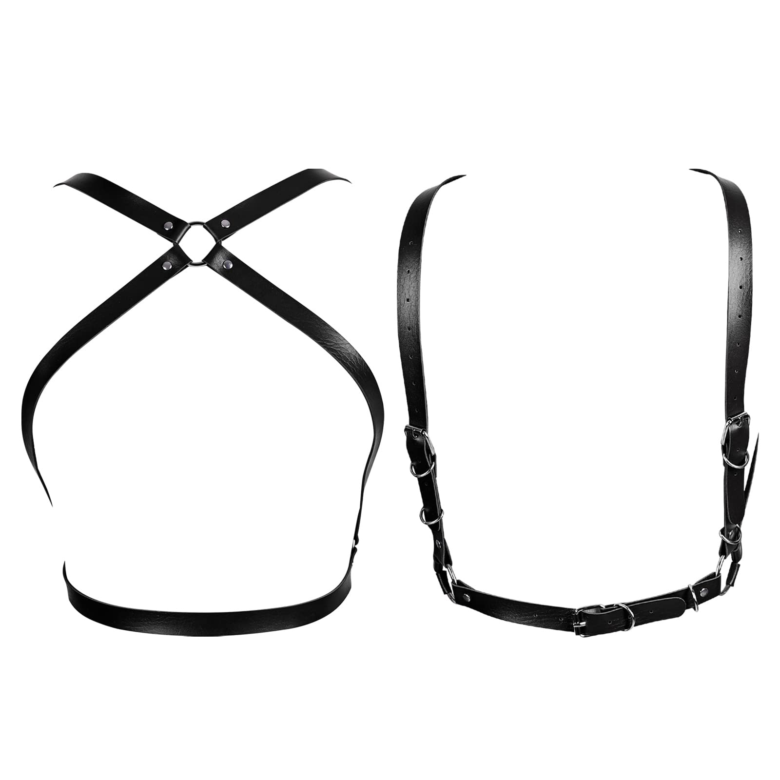 Adjustable Women's Fashion Body Harness Bra - Full Cage Belt Lingerie for Halloween, Rave, Dance & Photography - Perfect for Cosplay, Parties & Boudoir Shoots
