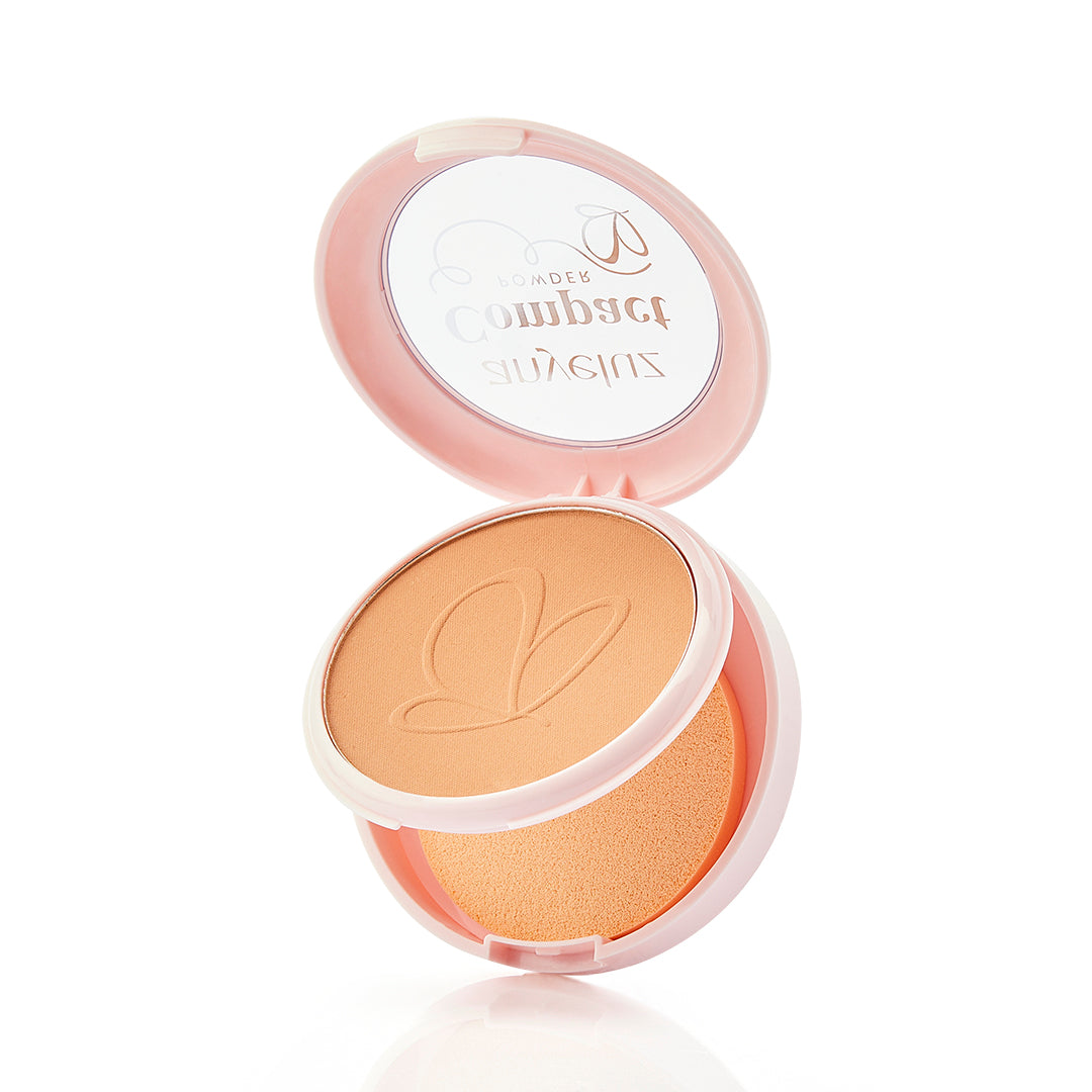 Anyeluz Compact Powder - Long Lasting Matte Finish, Oil Control & Pore Minimizing for Flawless Skin | Perfect for Daily Makeup & Touch-Ups