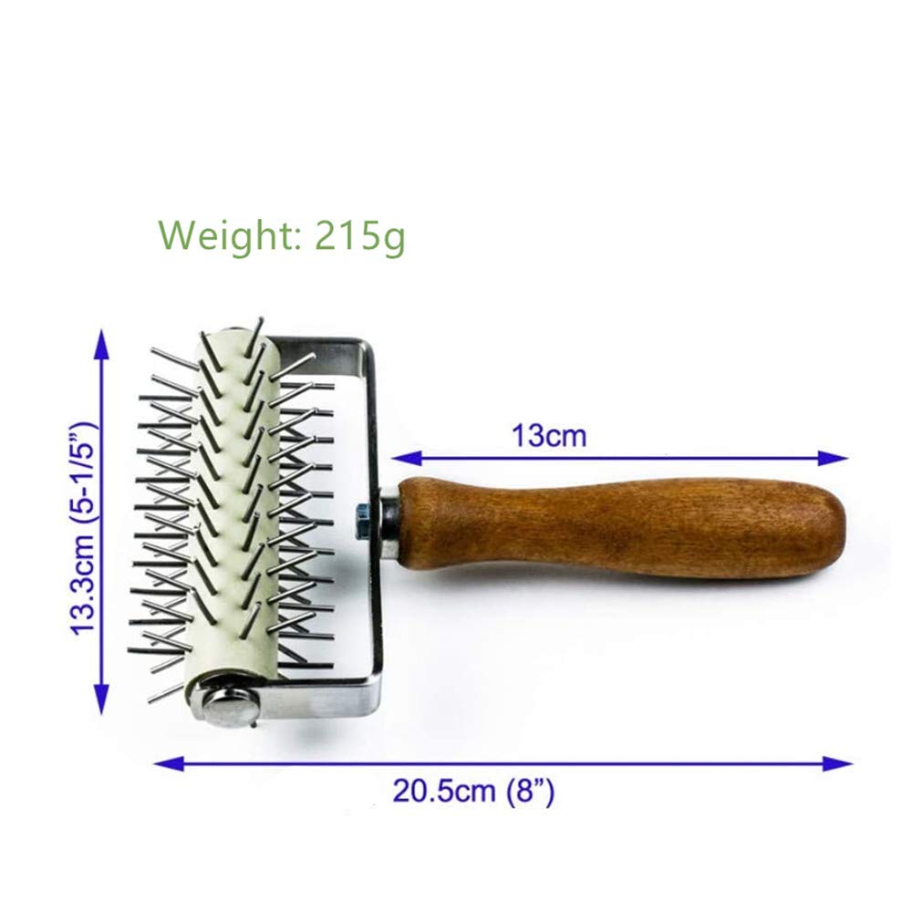 Stainless Steel Pizza Dough Docker - Professional Needle Roller & Dough Puncher for Perfect Homemade Pizza Crust | Ideal for Restaurants, Bakeries & Home Cooking