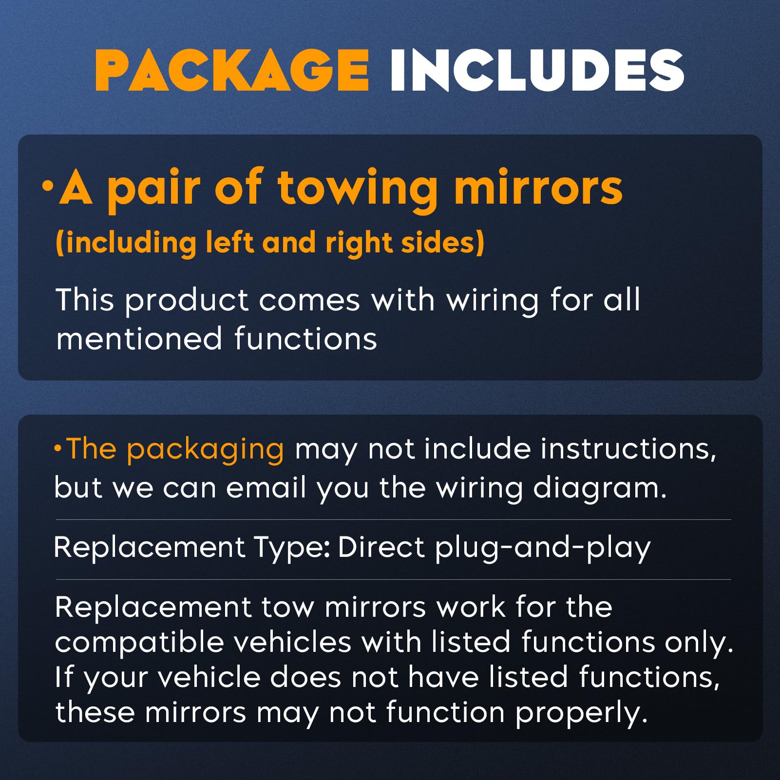 Heated Power Towing Mirrors for Chevy Silverado & GMC Sierra 1500/2500/3500 HD (2014-2018) - Manual Folding Telescopic with Arrow Clearance Light & Turn Signal - Perfect for Towing Trailers, Boats & RVs
