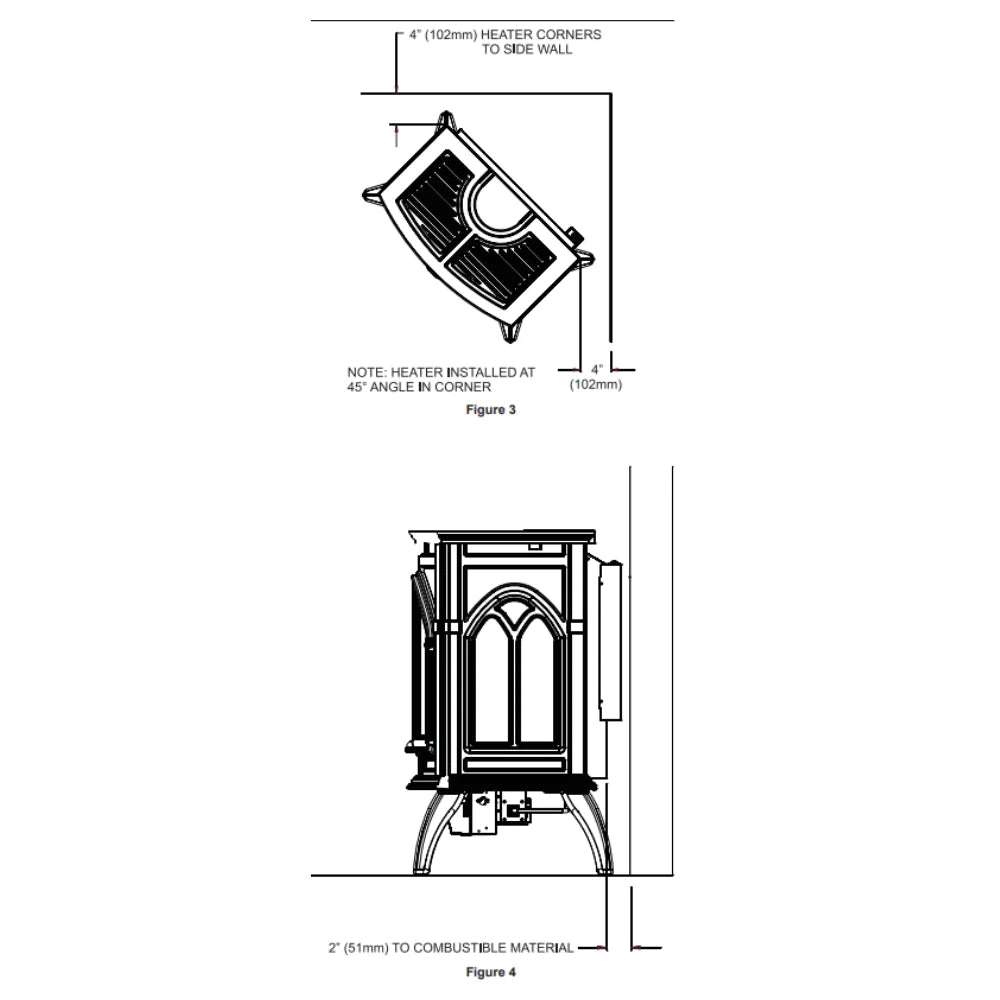 Empire Spirit Stove - Vent Free Medium Cast Iron Gas Stove for Indoor Heating | Perfect for Living Rooms, Bedrooms & Cabins | Model VFD30CC