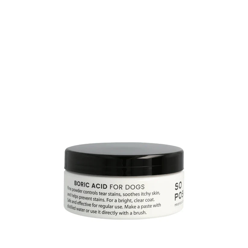 So Posh Boric Acid for Tear Stain Prevention - Gentle Eye Care Solution for Dogs & Cats - Perfect for Daily Grooming and Pet Hygiene Maintenance