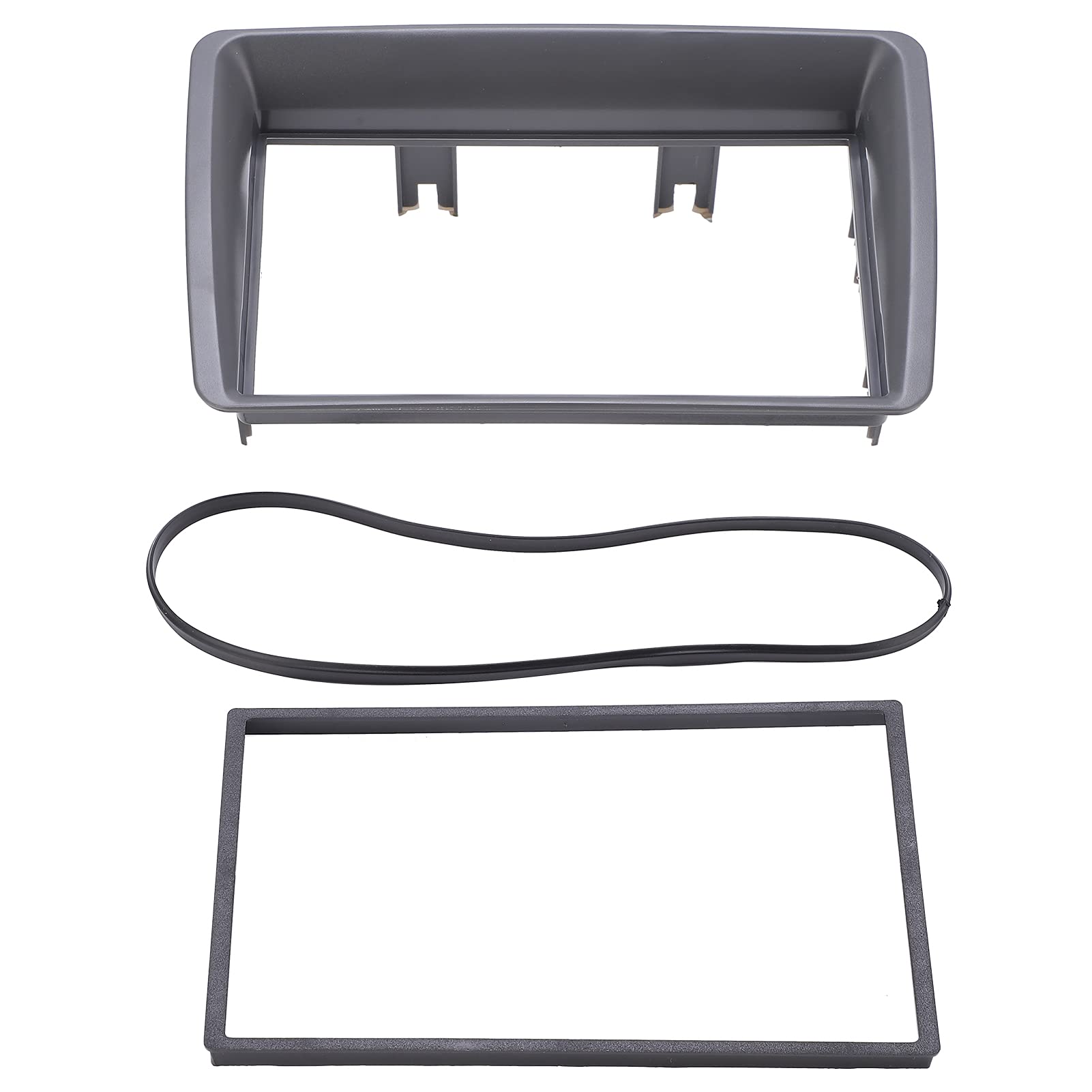2 Din Car Stereo Radio Fascia Panel Trim Bezel Kit - Replacement Dash Frame for Fiat Panda 2003-2012 | Perfect for Car Audio System Upgrade & Center Console Installation