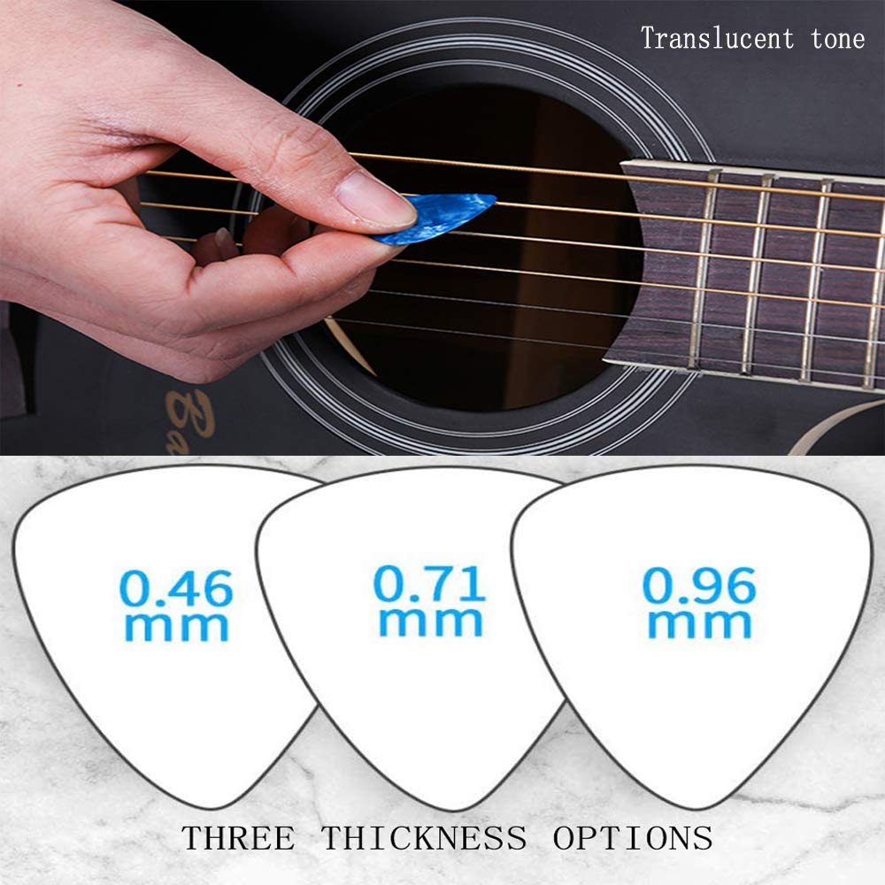 Color-Coded Guitar Fretboard Stickers for Beginners - Note Decals with Fingerboard Frets Map for 6-String Acoustic & Electric Guitars - Includes 5 Guitar Picks & Bridge Pin Puller - Perfect for Learning, Practice & Music Lessons