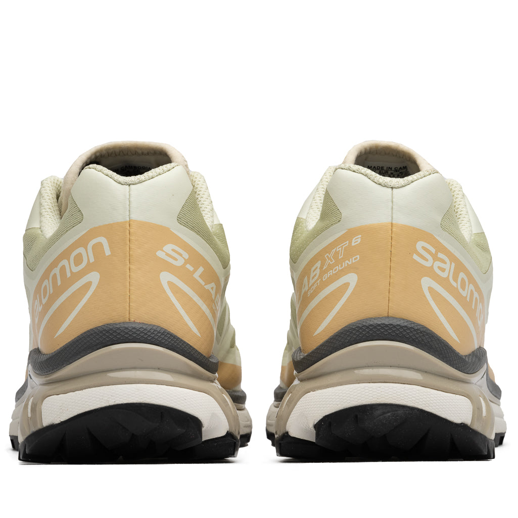 Salomon XT 6 Trail Running Shoes - Aloe Wash/Hazelnut Color for Men & Women | Lightweight Hiking & Outdoor Adventure Footwear