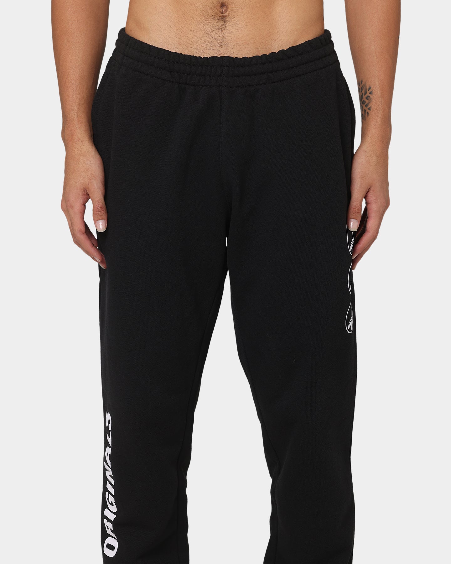 Adidas Graphics United Sweatpants for Men - Black Athletic Joggers for Running, Gym & Casual Wear
