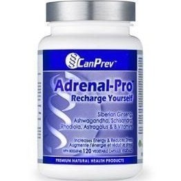 Canprev Adrenal Pro - Natural Adrenal Support Supplement with Ashwagandha & Rhodiola - 120 Vegan Capsules - Boost Energy, Reduce Stress & Fatigue - Perfect for Busy Professionals & Students