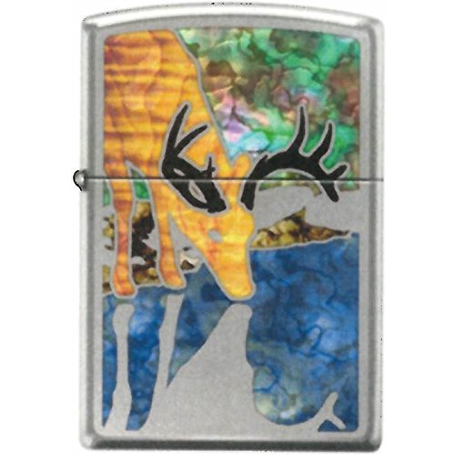 Zippo Buck Fuzion Hi-Polished Chrome Windproof Lighter - Premium Metal Refillable Lighter for Outdoor Camping, BBQ & Everyday Carry (ECT)