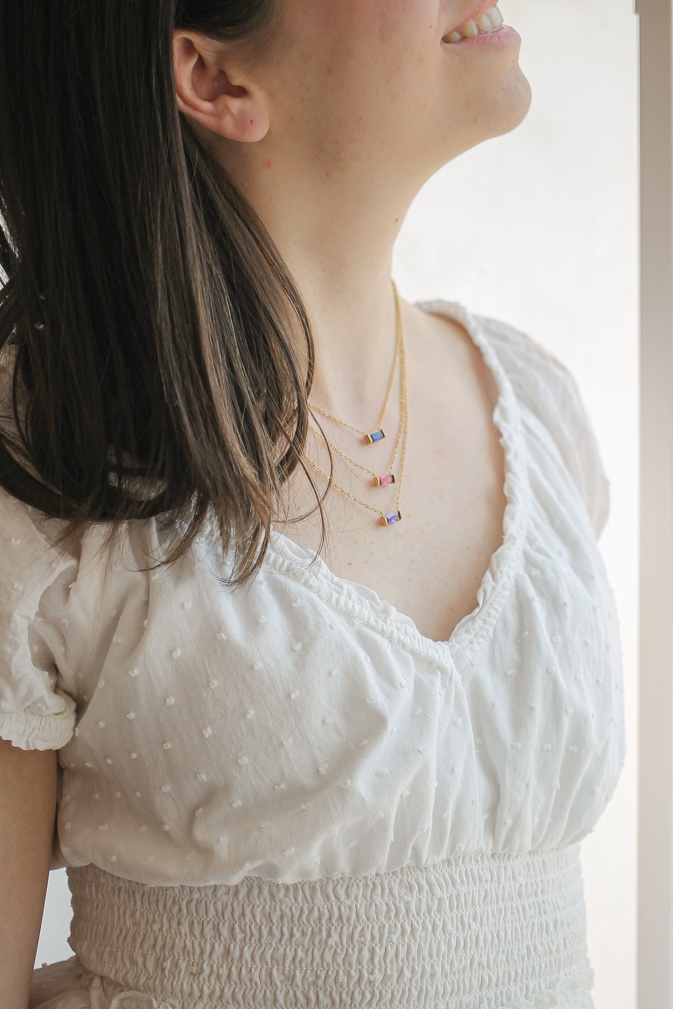 CZ Birthstone Necklace in 14K Gold - Personalized Zodiac Pendant for Women - Perfect Gift for Birthday, Anniversary & Mother's Day Jewelry
