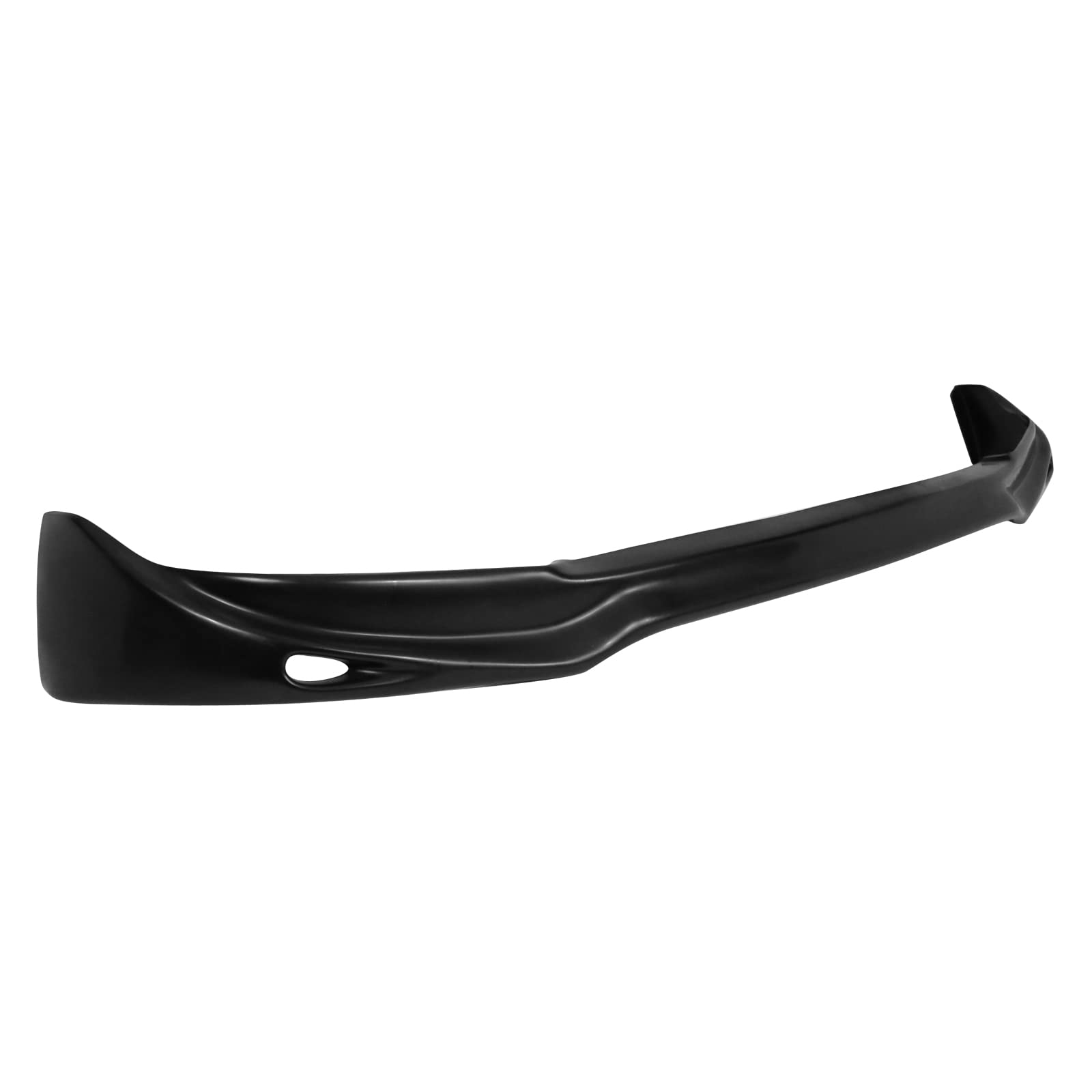 IKON MOTORSPORTS Front Bumper Lip Spoiler - Black PU Splitter Air Dam Chin Diffuser for 1996-1998 Honda Civic | Enhances Aerodynamics & Sporty Look | Perfect for Street Racing & Car Customization