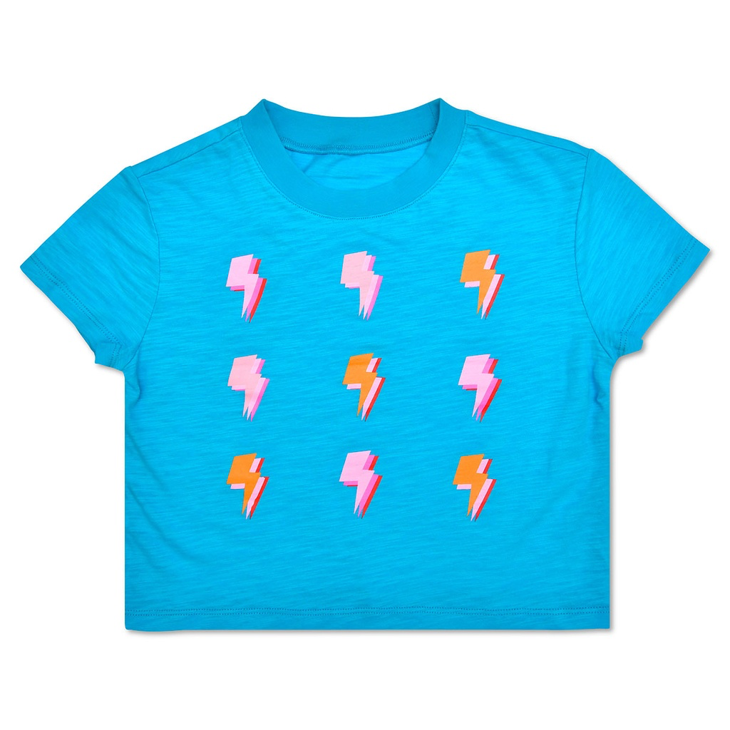 iScream Lightning Boxy Tee - Oversized Graphic T-Shirt for Men & Women | Vintage Streetwear Fashion | Perfect for Concerts, Festivals & Casual Outfits