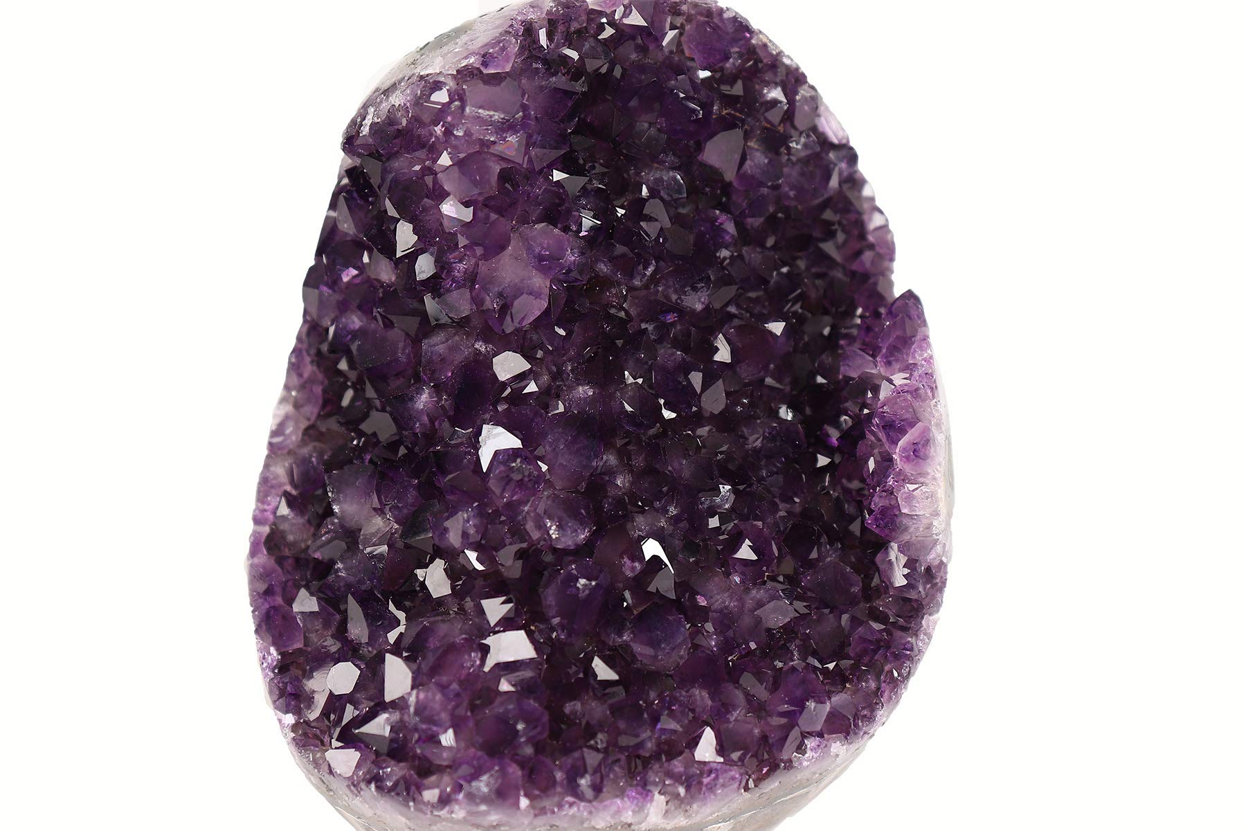 Natural Deep Purple Uruguay Amethyst Crystal Clusters - Raw Amethyst Geode Quartz Mineral Specimen for Home Decor, Meditation & Healing Crystals Collection