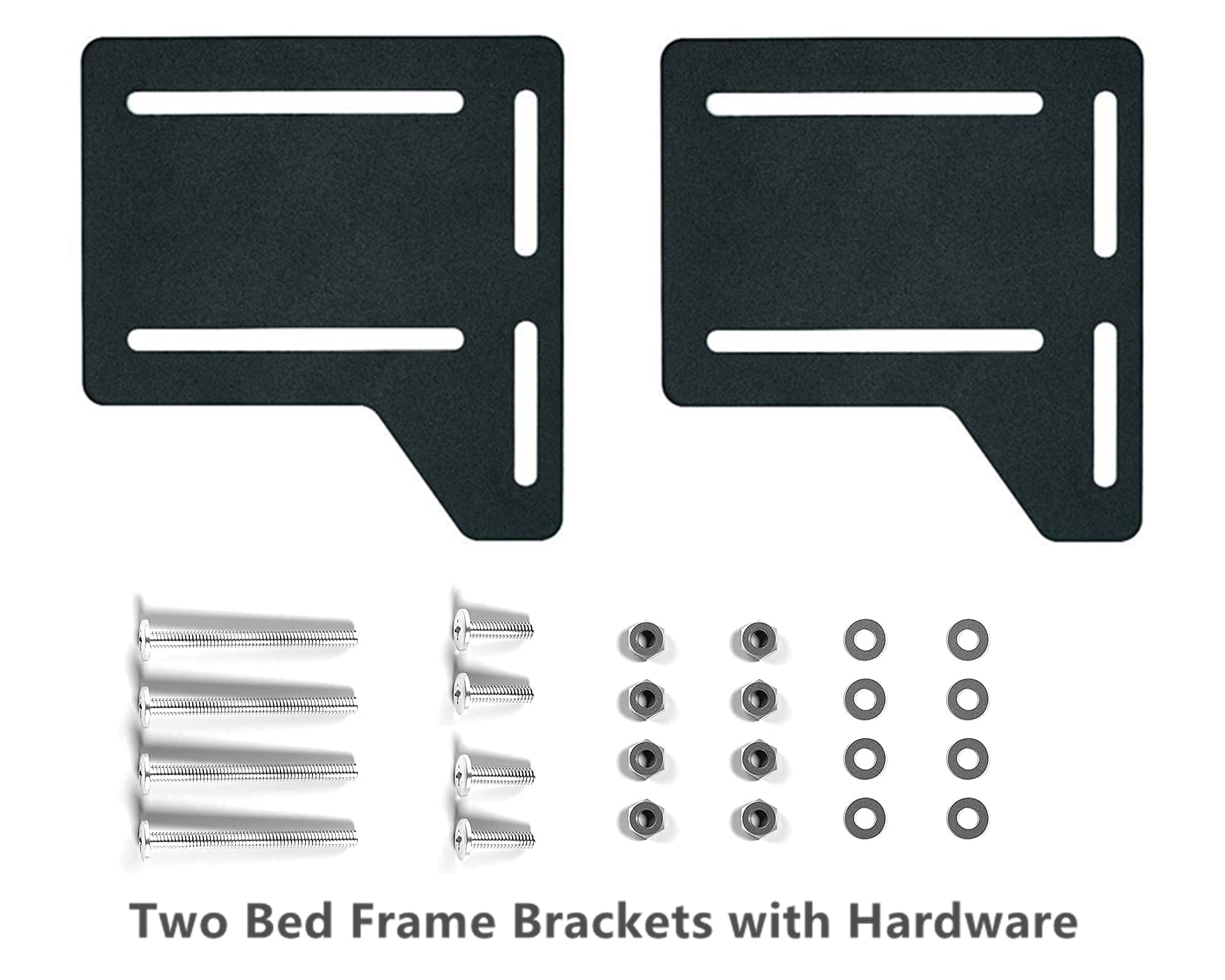 Heavy Duty Bed Frame Brackets & Adapter Kit - Convert Full to Queen Size Headboard, Metal Bed Frame Modification Plate | Perfect for Bedroom Upgrades & DIY Furniture Projects