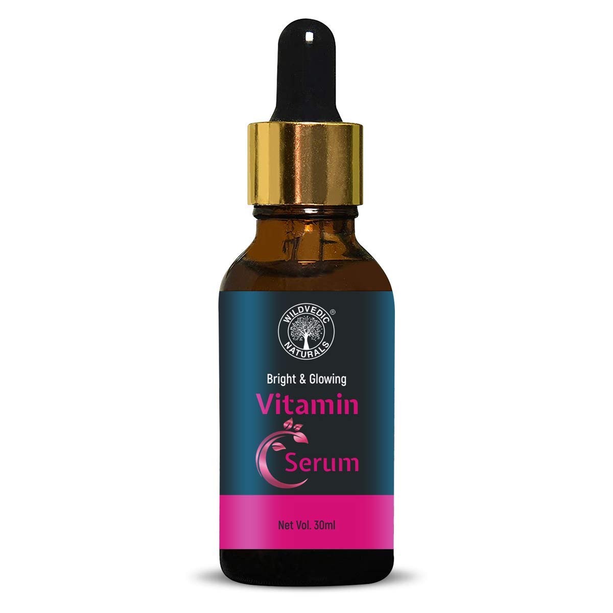 Wildvedic Naturals Vitamin C Face Serum for Glowing Skin - Brightening, Depigmentation & Repair Treatment - 30ml for Women & Men with Oily Skin - Perfect for Daily Skincare Routine & Nighttime Regimen
