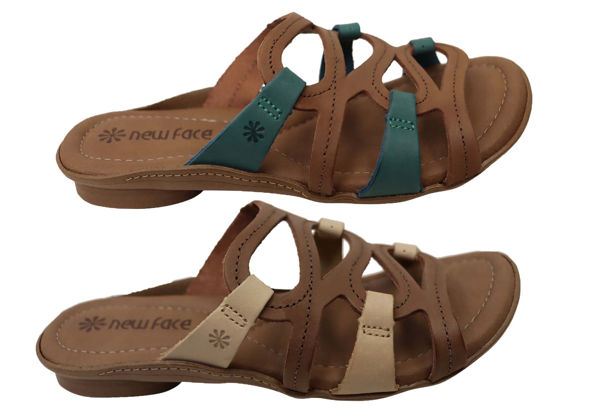 Kestral Women's Comfort Leather Slides Sandals - Soft & Supportive Brazilian-Made Summer Shoes for Beach, Pool & Casual Wear