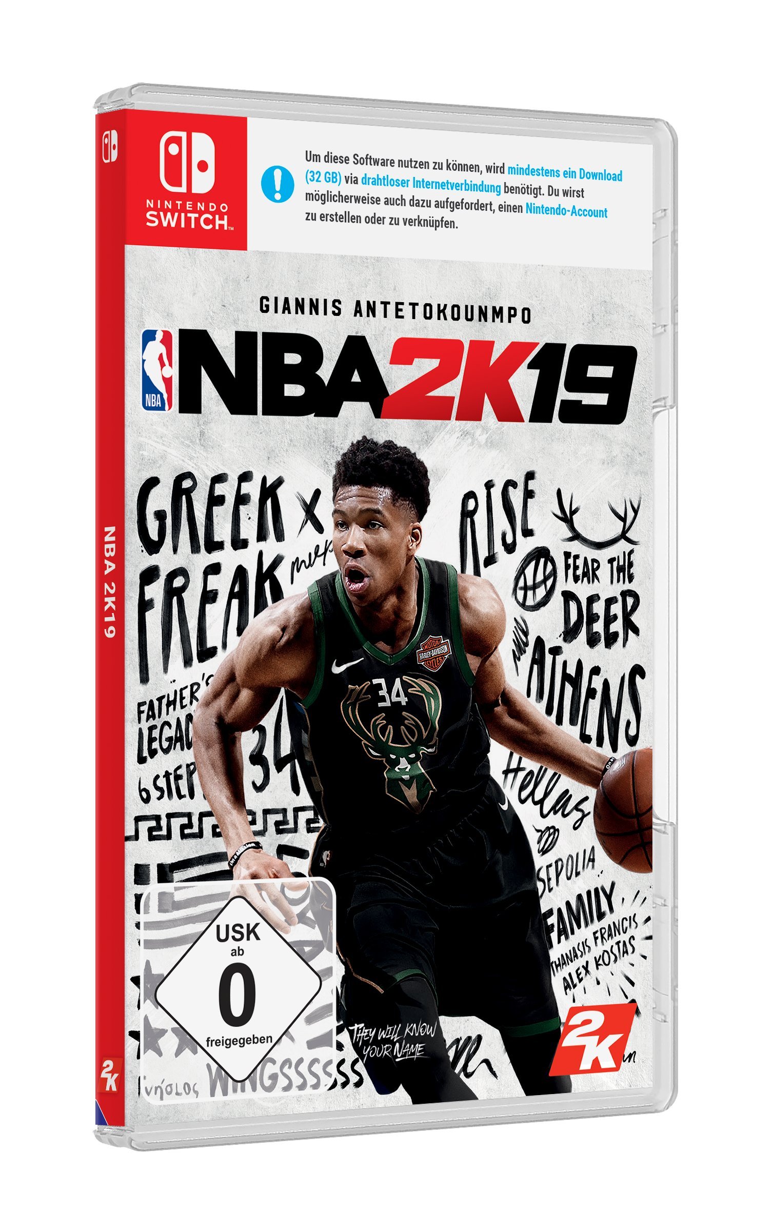 NBA 2K19 Standard Edition for Nintendo Switch - Basketball Video Game for Sports Fans | Play at Home or On-the-Go
