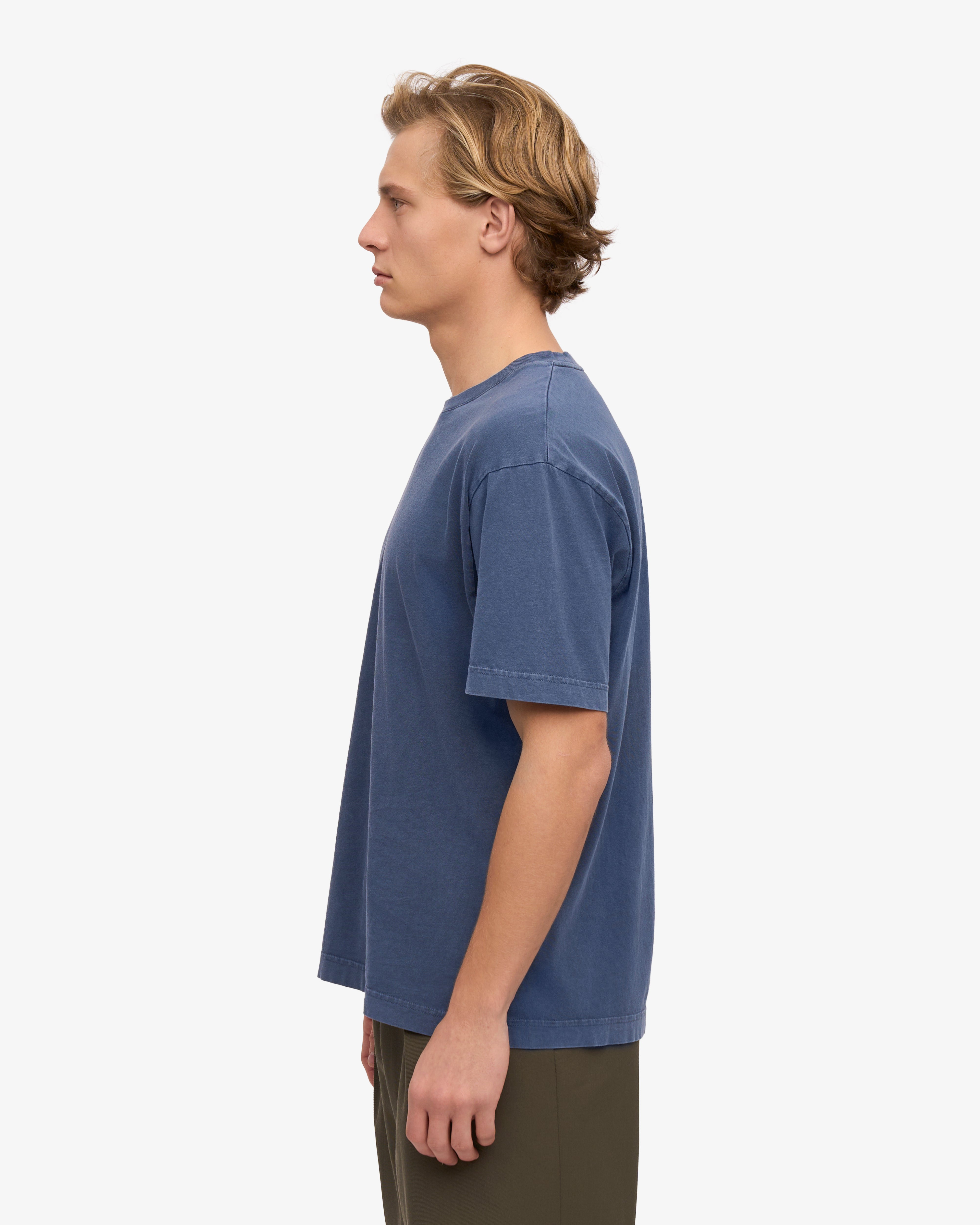 Premium Oversized Organic Cotton T-Shirt for Men & Women | Soft, Breathable & Eco-Friendly | Neptune Blue | Perfect for Casual Wear, Loungewear & Street Style