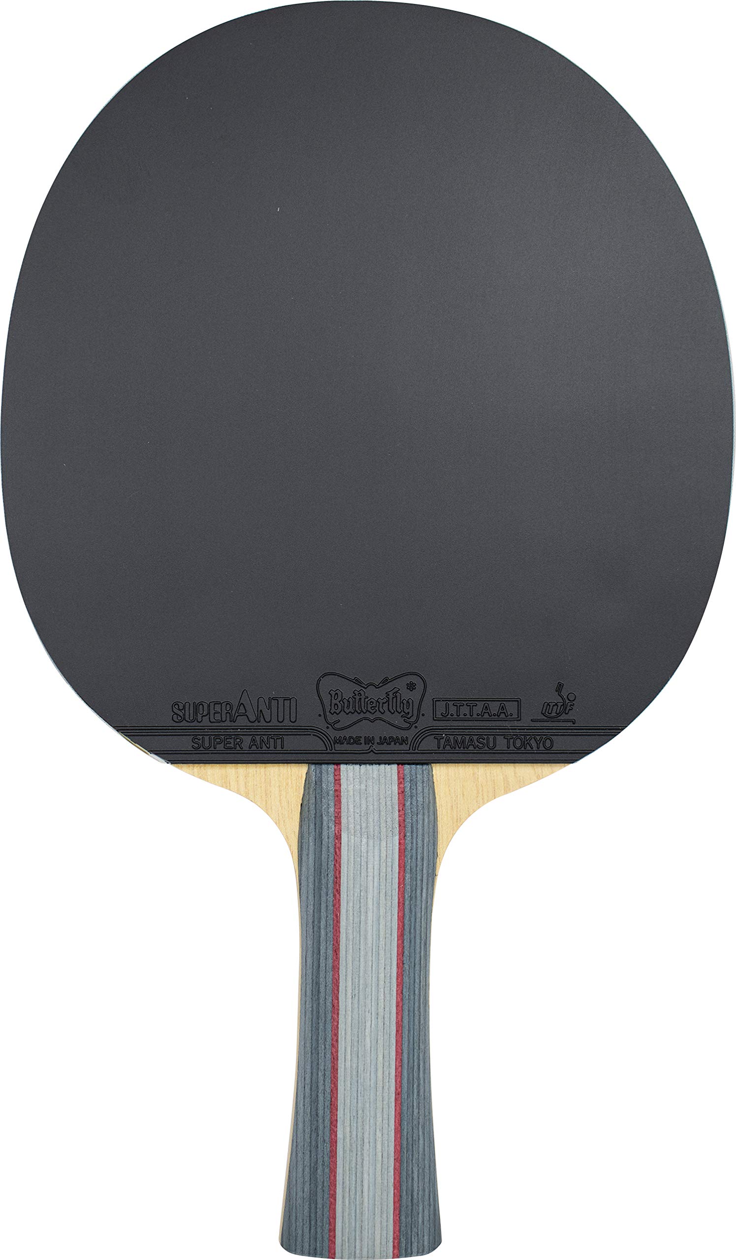 Butterfly Super Anti Table Tennis Rubber - 1.9mm Thick | Red or Black | Professional Inverted Ping Pong Rubber Sheet | Perfect for Tournament Play & Training Sessions