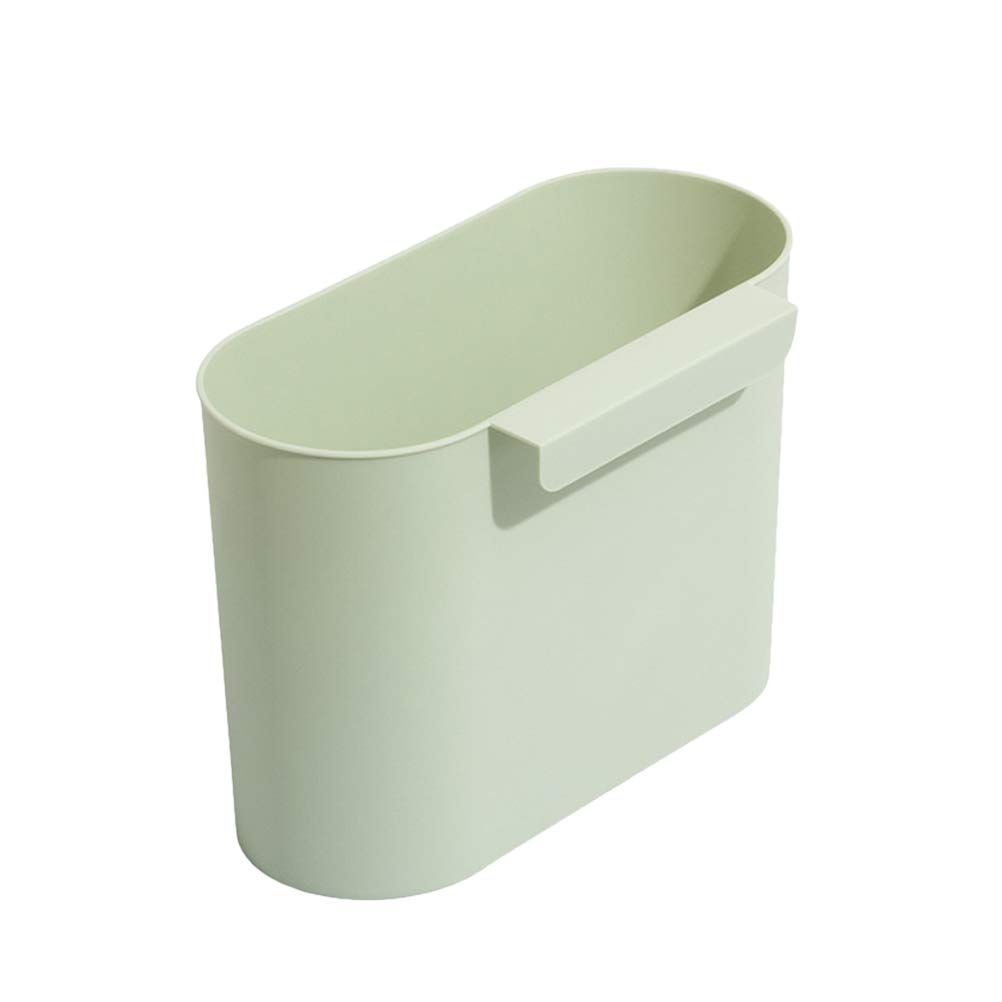 DOITOOL Hanging Trash Can - 1pc Small Waste Bin for Home & Office, Desk Side Recycling Garbage Container (Green) | Perfect for Kitchen, Bathroom, Bedroom & Office Spaces