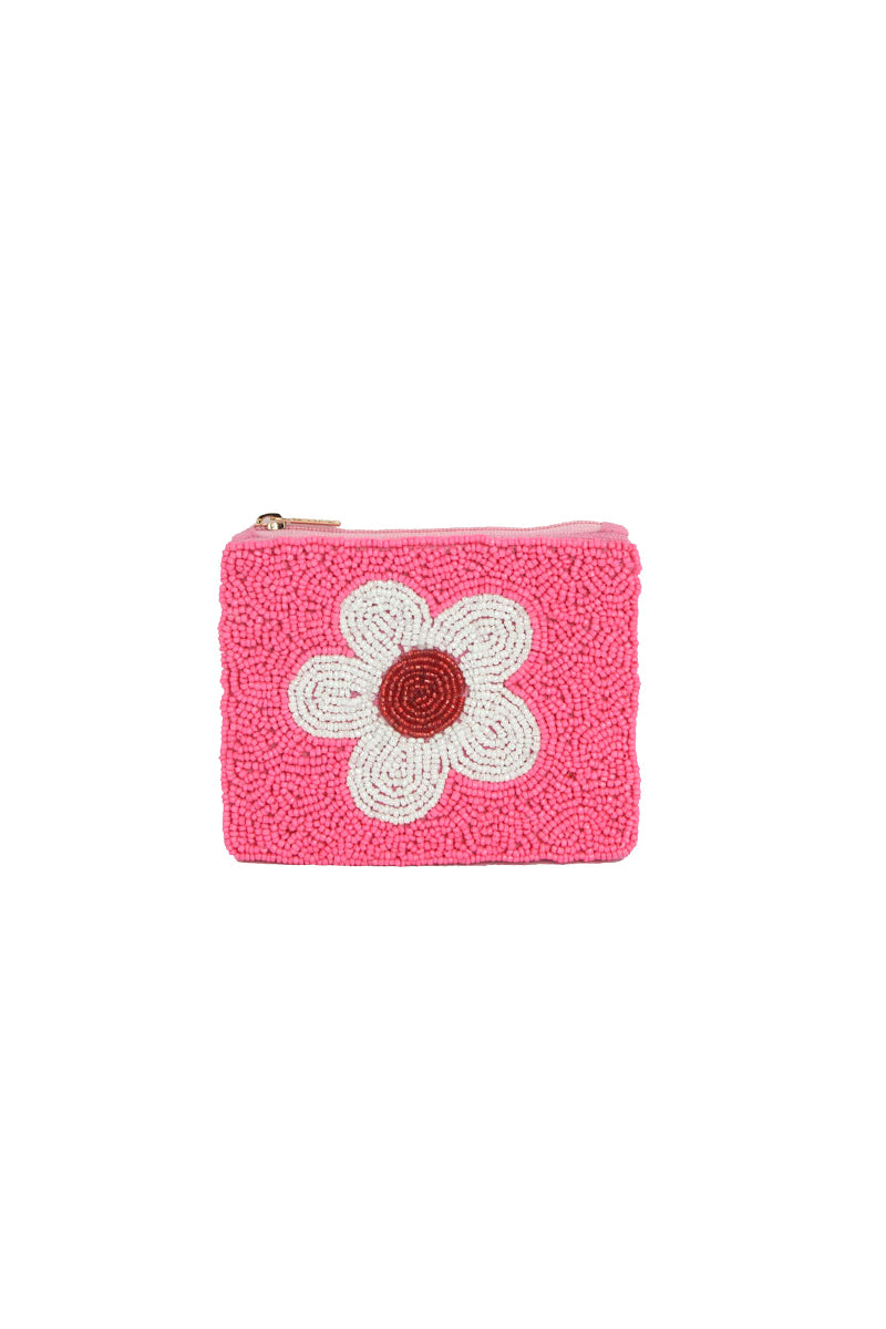 Elegant Mini Beaded Flower Pouch for Women - Small Clutch Purse for Parties, Weddings & Special Occasions | Perfect Gift for Her
