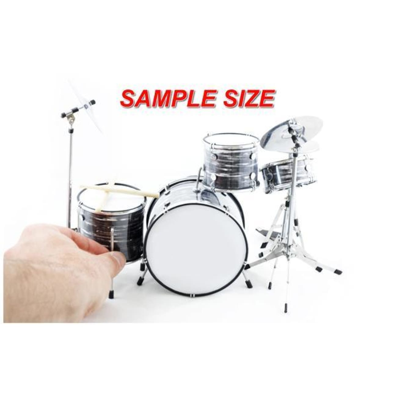 The Beatles Ringo Starr Oyster Mini Drum Kit - Portable Drum Set for Kids & Beginners - Perfect for Home Practice, Music Lessons & Gifts