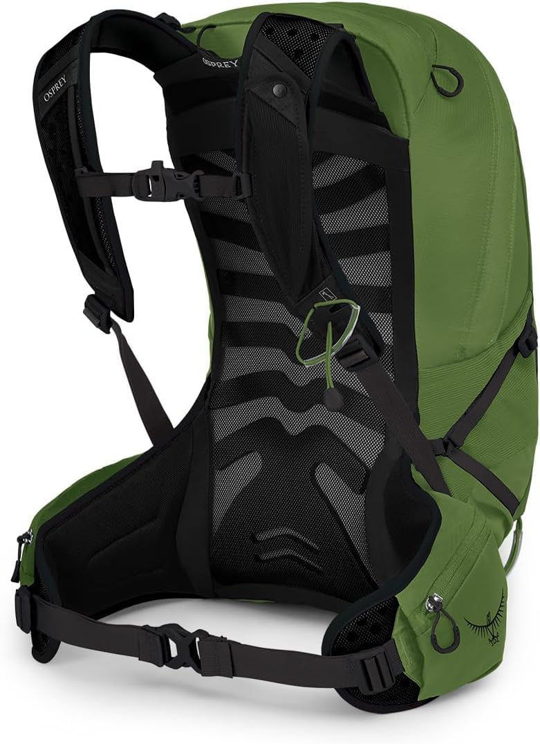 Osprey Talon 22L Men's Hiking Backpack with Adjustable Hipbelt - Lightweight Daypack for Outdoor Adventures, Green Belt/Black, L/XL - Perfect for Day Hikes, Camping & Travel