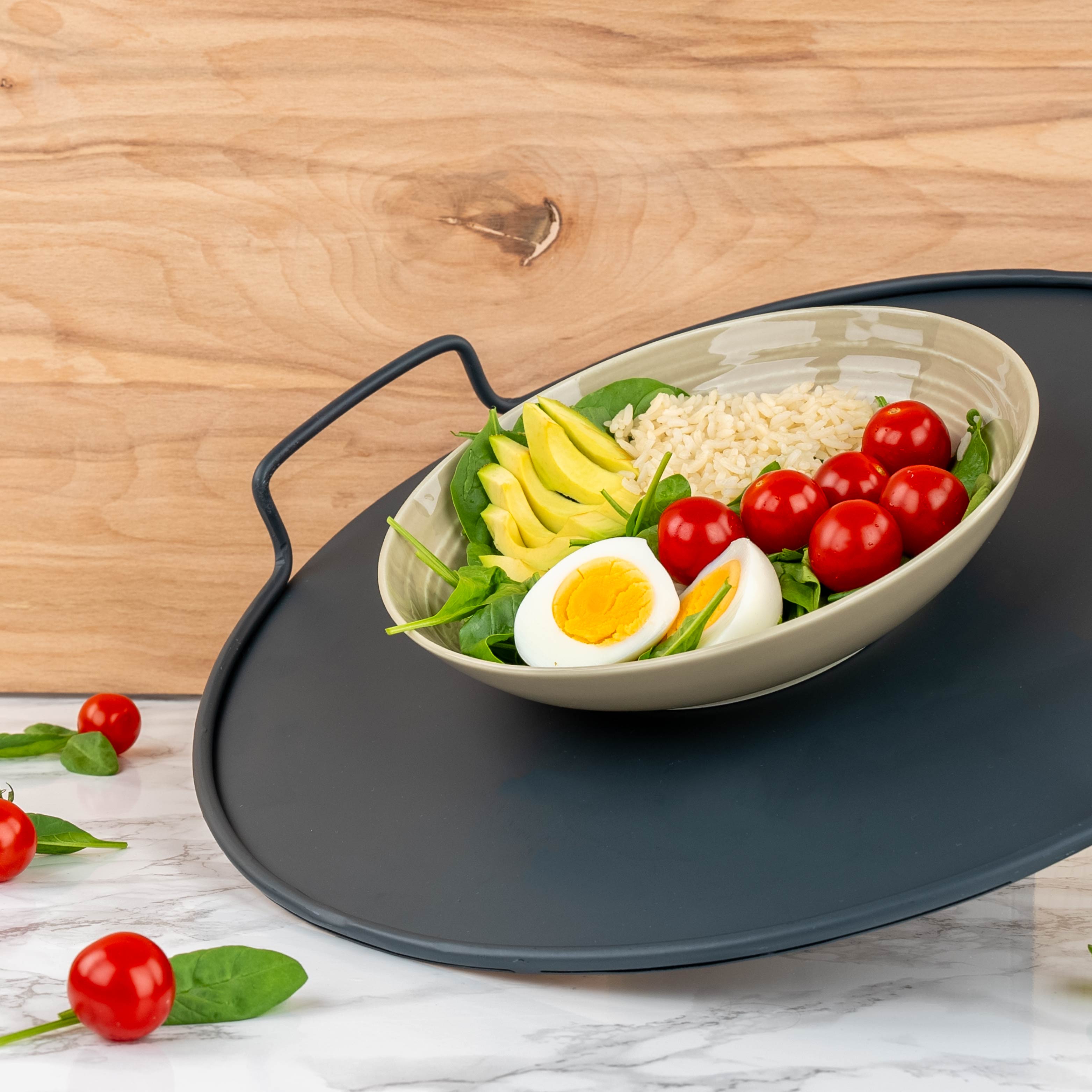 Premium Magnetic Porcelain Food Bowls - Ivory White 8.3 Inch Set of 4 | Durable Pet Bowls for Dogs & Cats | Perfect for Home, Kitchen & Restaurant Use