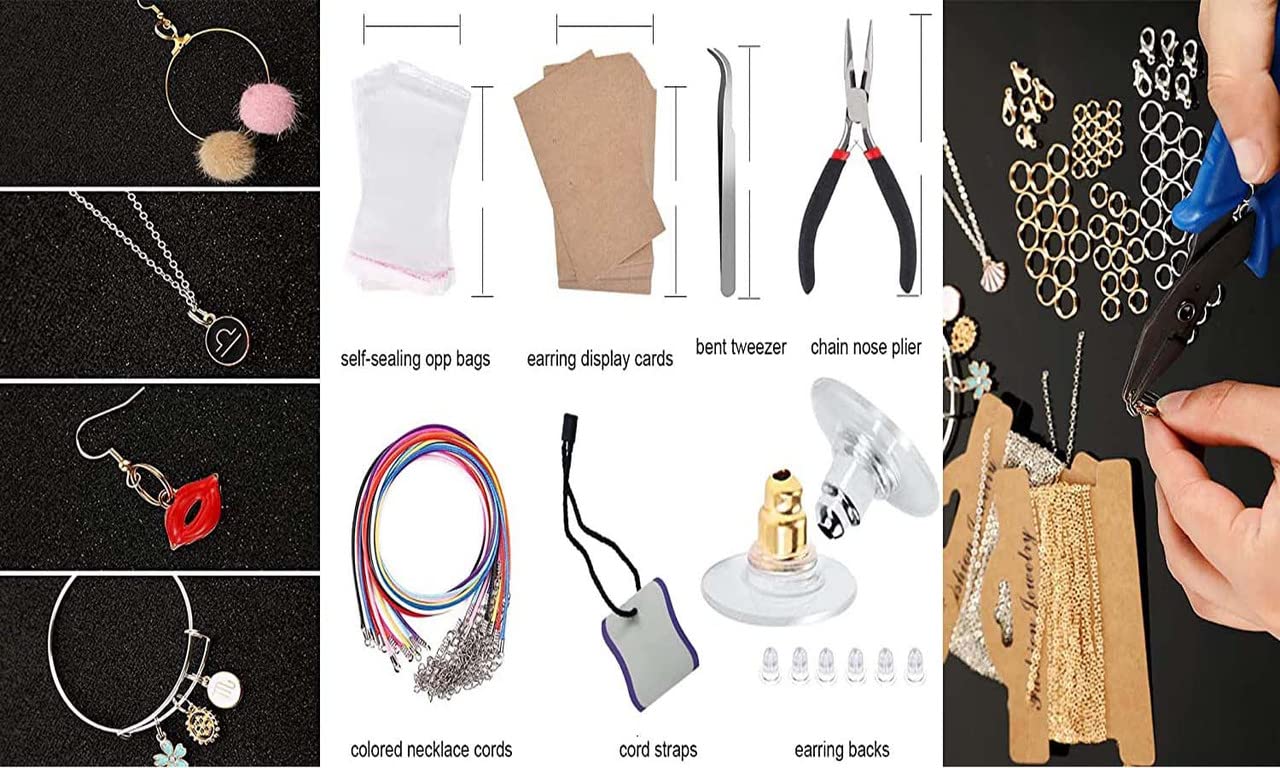 DIY Silver Earring Making Kit - Fish Hook Ear Wires, Jump Rings & Jewelry Findings (50g) | Perfect for Handmade Jewelry, Gifts & Craft Projects