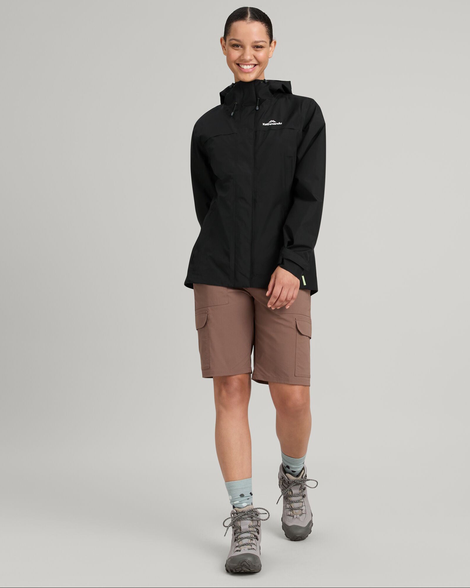 Women's Bealey GORE-TEX® Waterproof Rain Jacket - Black | Lightweight Windproof Outdoor Coat for Hiking, Camping & Travel