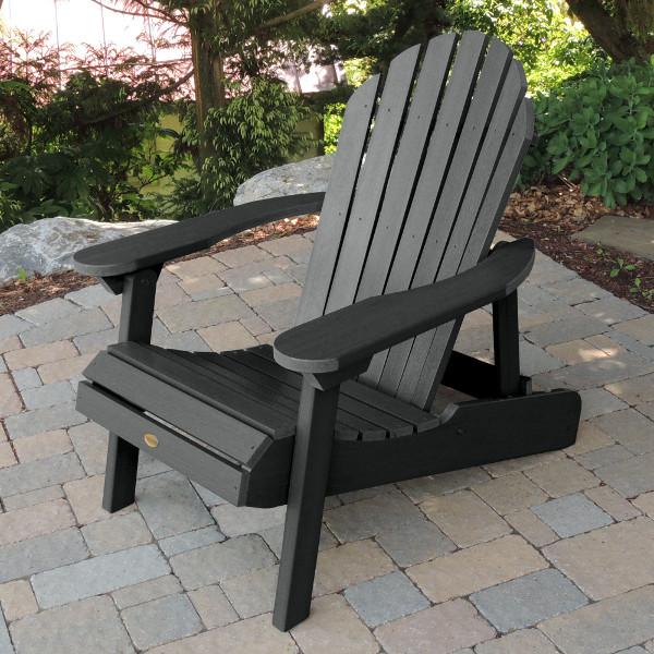 Hamilton Outdoor Folding & Reclining Adirondack Chair - Portable Patio Lounge Chair for Backyard, Poolside & Beach - Weather-Resistant Comfort for Relaxing Outdoors