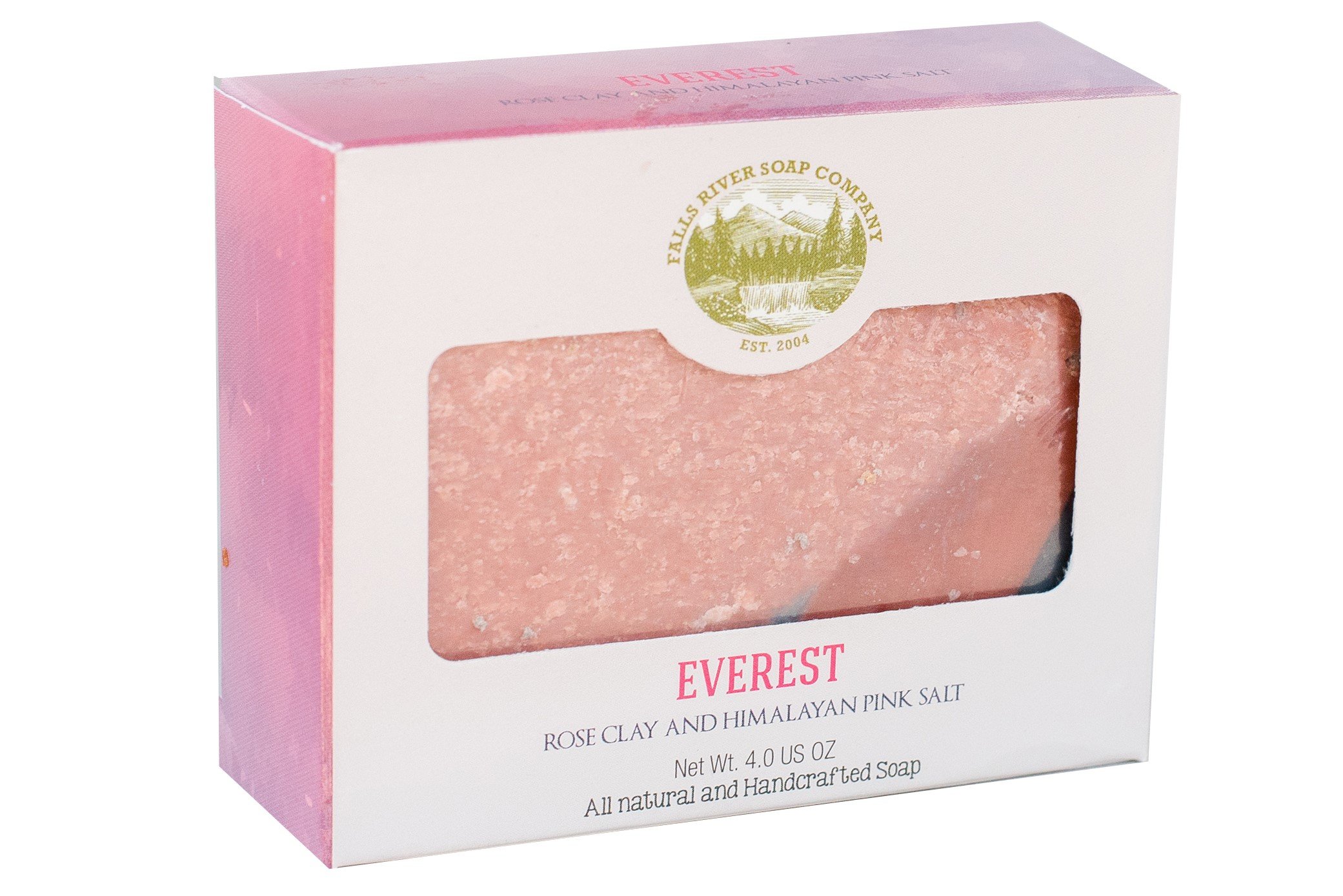 Organic Himalayan Pink Salt & Rose Soap Bar with Shea Butter, Coconut Oil & Glycerin - Moisturizing Body & Face Cleanser for Dry & Sensitive Skin - 4oz Natural Skincare Gift for Spa, Bath & Relaxation