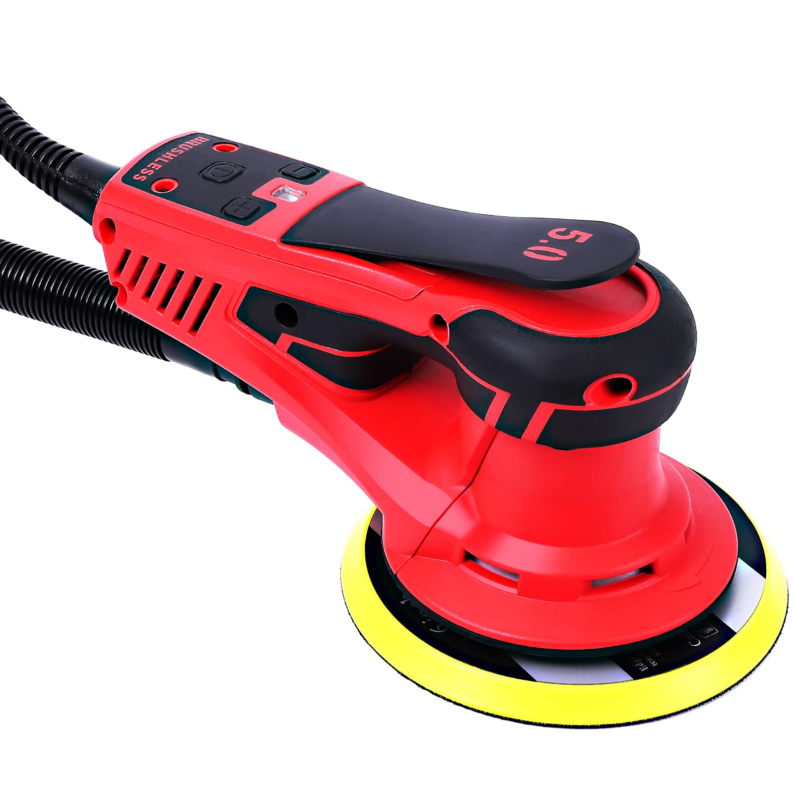 350W Brushless Electric Sheet Sander with 12 Sanding Papers - 10000 RPM Woodworking Sander for Smooth Finishing, Low Vibration for Carpentry & Polishing | Perfect for DIY Projects, Furniture Refinishing, and Home Renovation