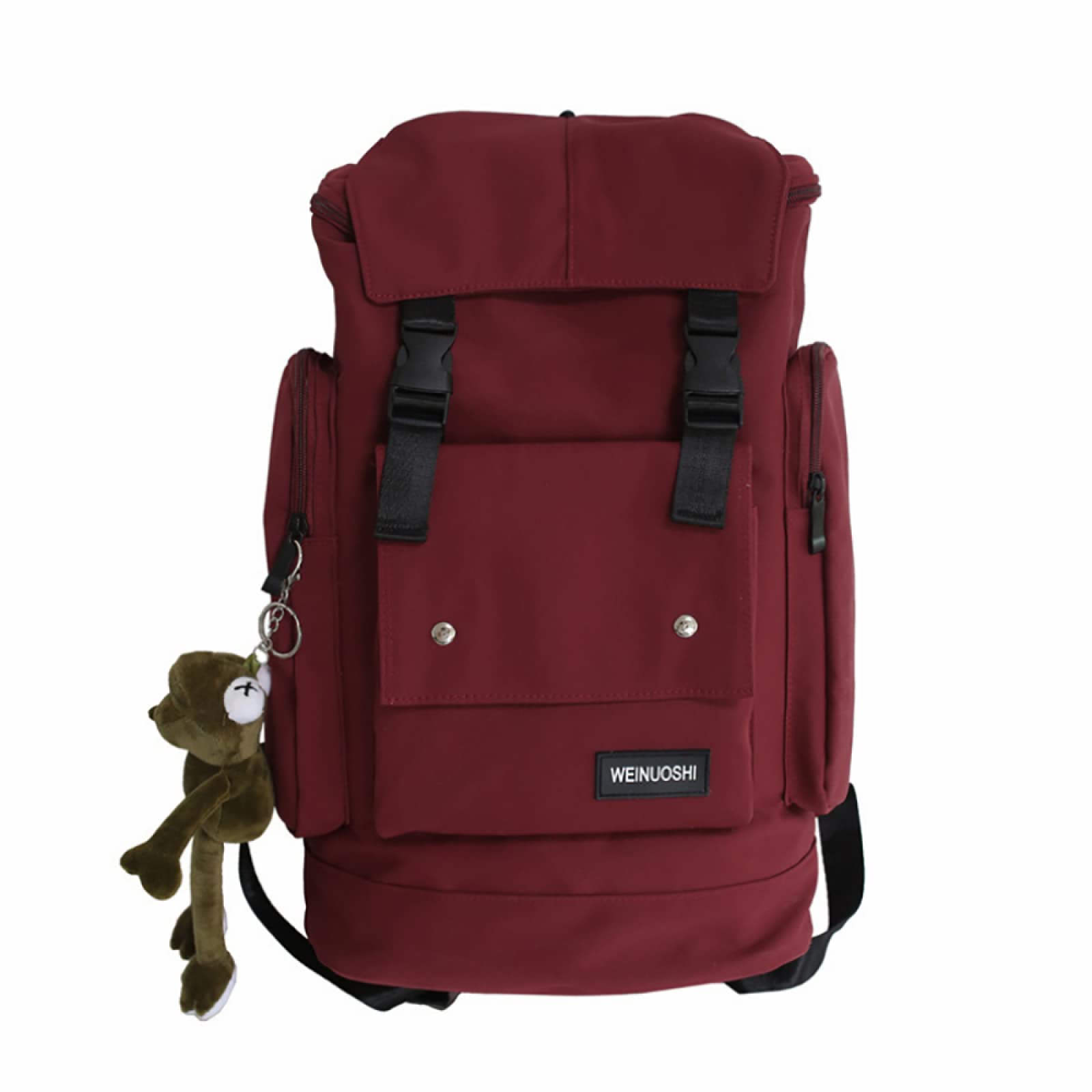 LORDWEY Stylish Japanese Korean Backpack for Women Men Students - School Work Travel Casual Daypack (Red) | Perfect for College, Office, Commuting & Outdoor Adventures