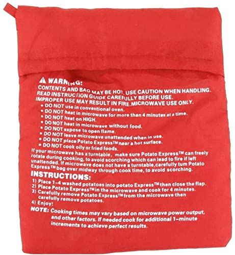 **Microwave Potato Cooking Bag - Reusable & Washable Potato Pouch for Quick Baking | Perfect for Hassle-Free Microwave Meals, Snacks, and Healthy Cooking**