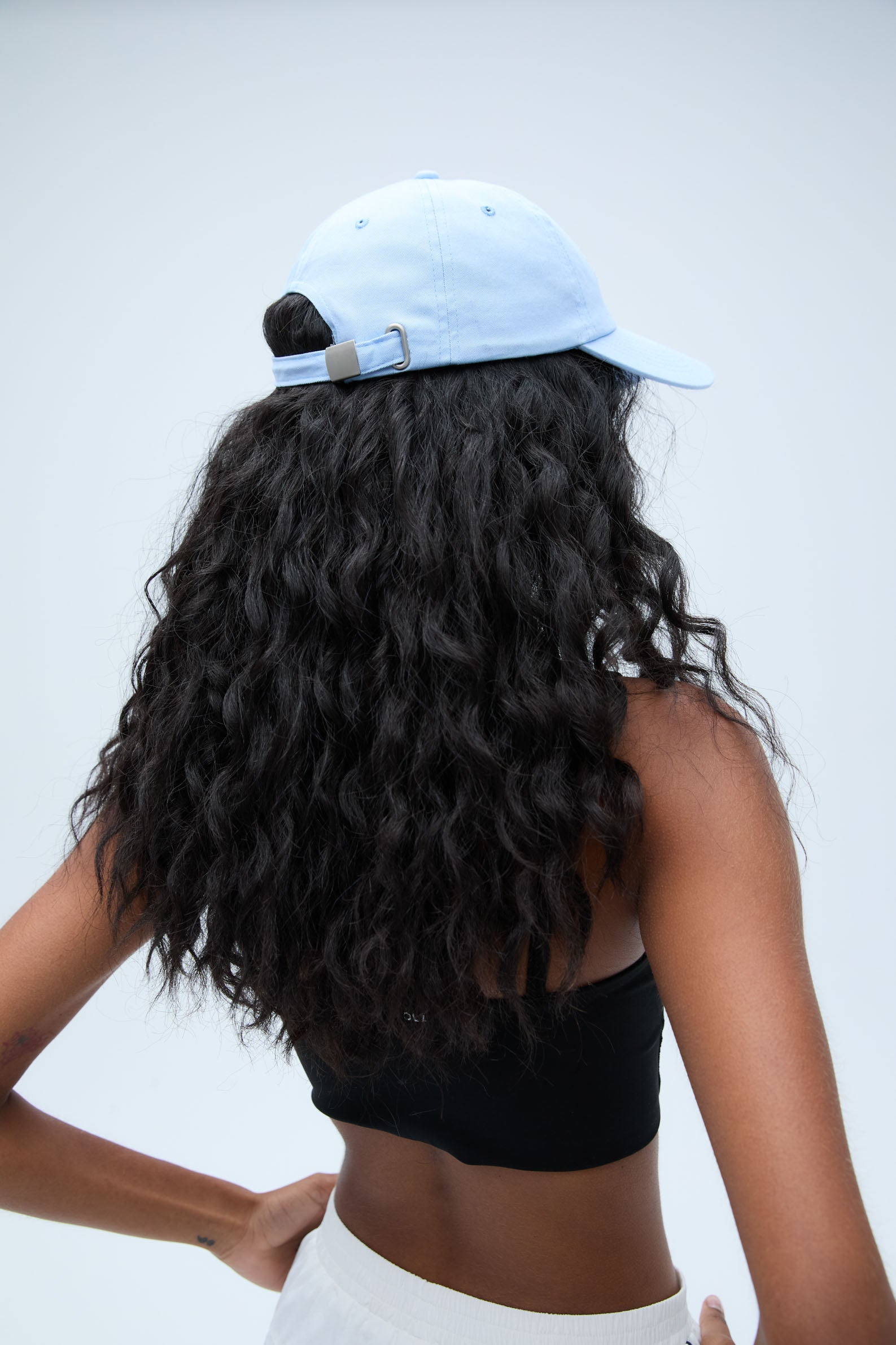 Varsity Cap for Men & Women - Powder Blue, Navy, White Adjustable Snapback Hat - Perfect for Sports, Casual Wear & Outdoor Activities
