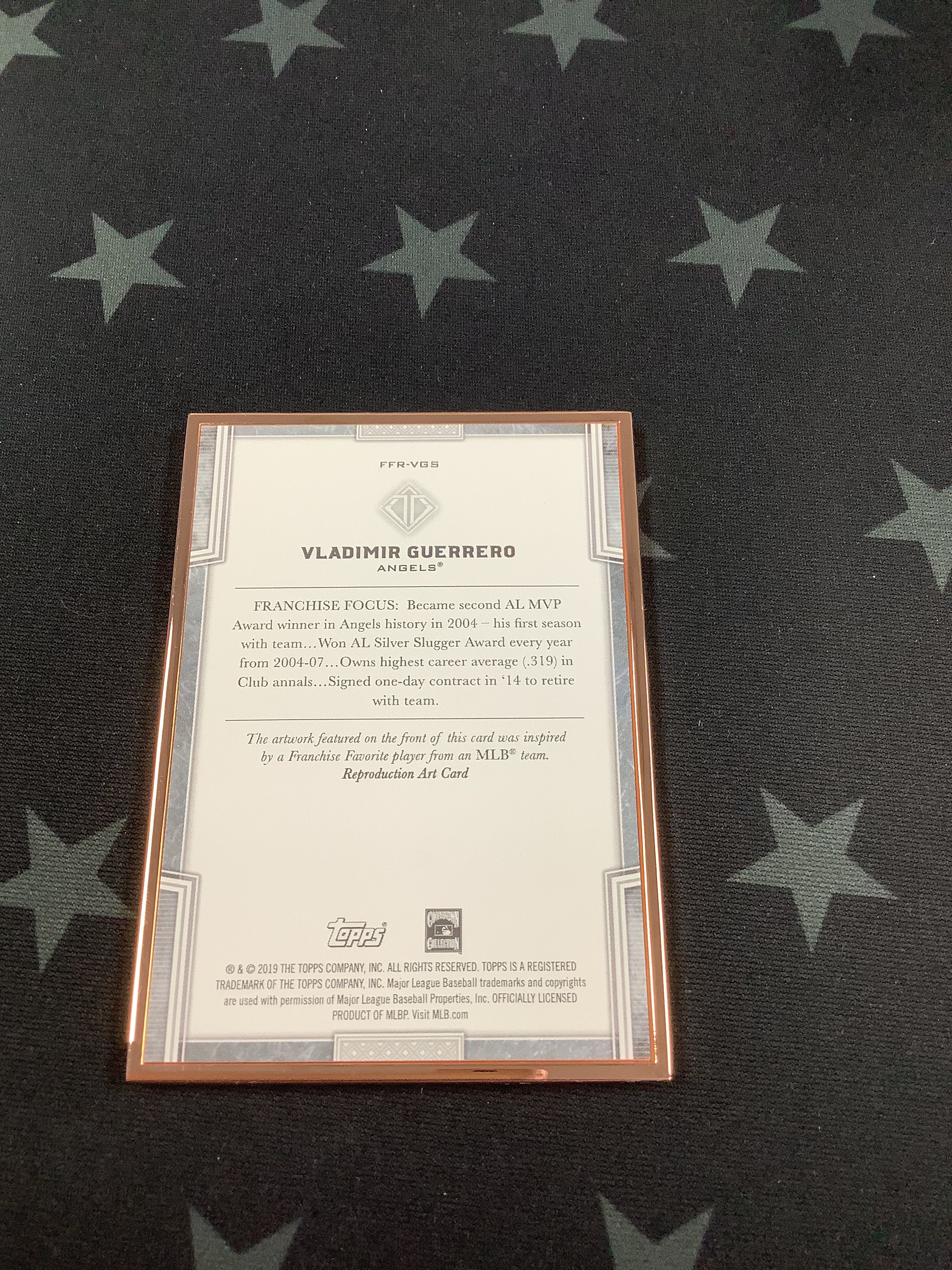 2019 Vladimir Guerrero Franchise Favorites Transcendent Collection Baseball Card #FFR VGS /100 - Rare Collectible for MLB Fans & Sports Memorabilia Enthusiasts