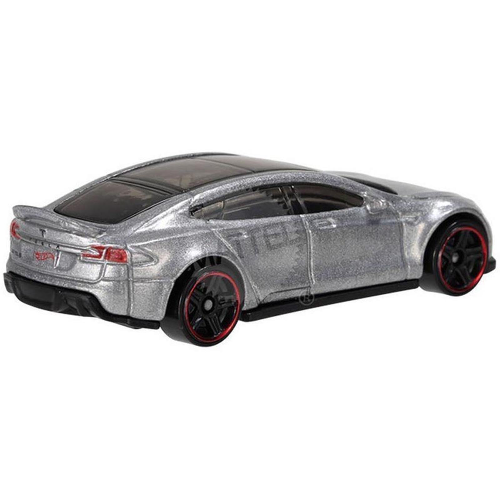 Hot Wheels 2015 HW Workshop Tesla Model S 217/250 Silver Die-Cast Car - Limited Edition Collectible for Kids & Adults, Perfect for Display & Racing Games
