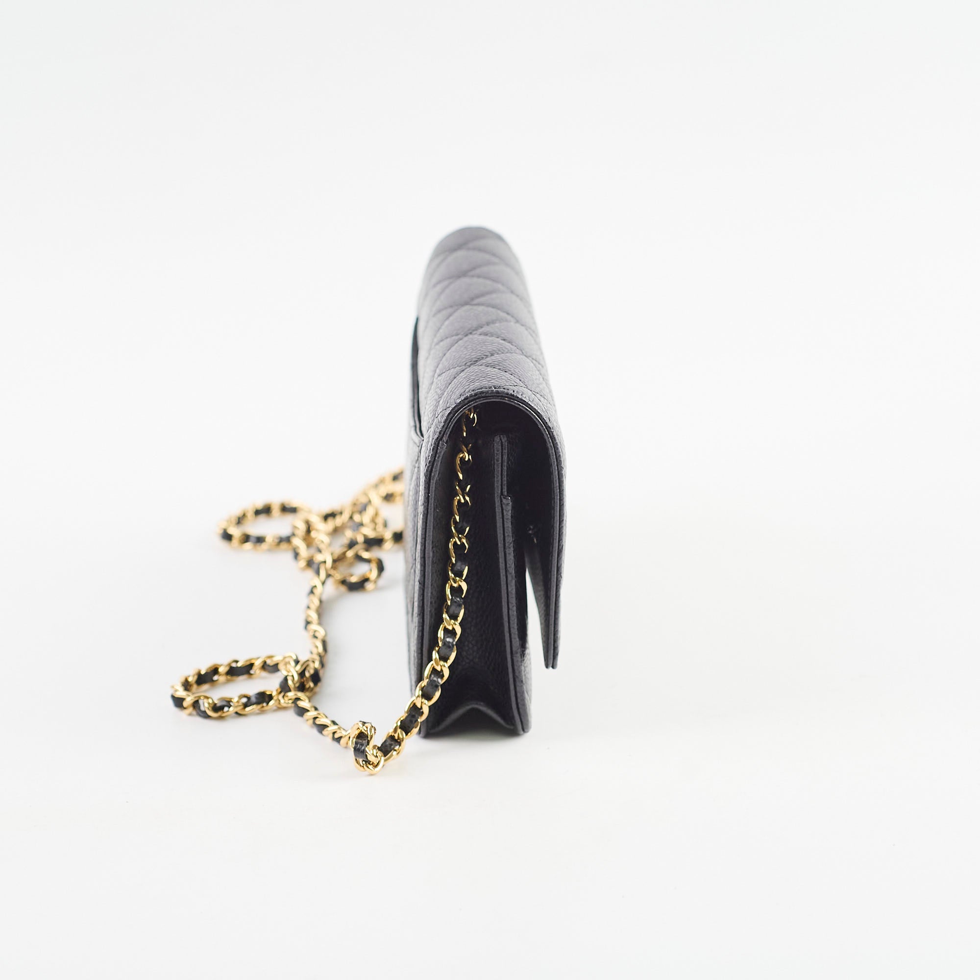 Chanel Caviar Quilted Wallet on Chain WOC Crossbody Bag in Black | Luxury Designer Handbag for Women | Perfect for Evening Out, Parties & Special Occasions