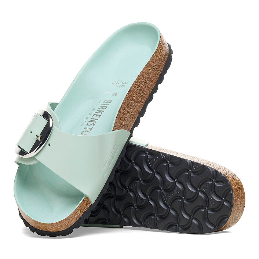Madrid Big Buckle Sandals for Women - Comfortable Summer Slide Sandals with Adjustable Buckle | Perfect for Beach, Vacation & Casual Outfits
