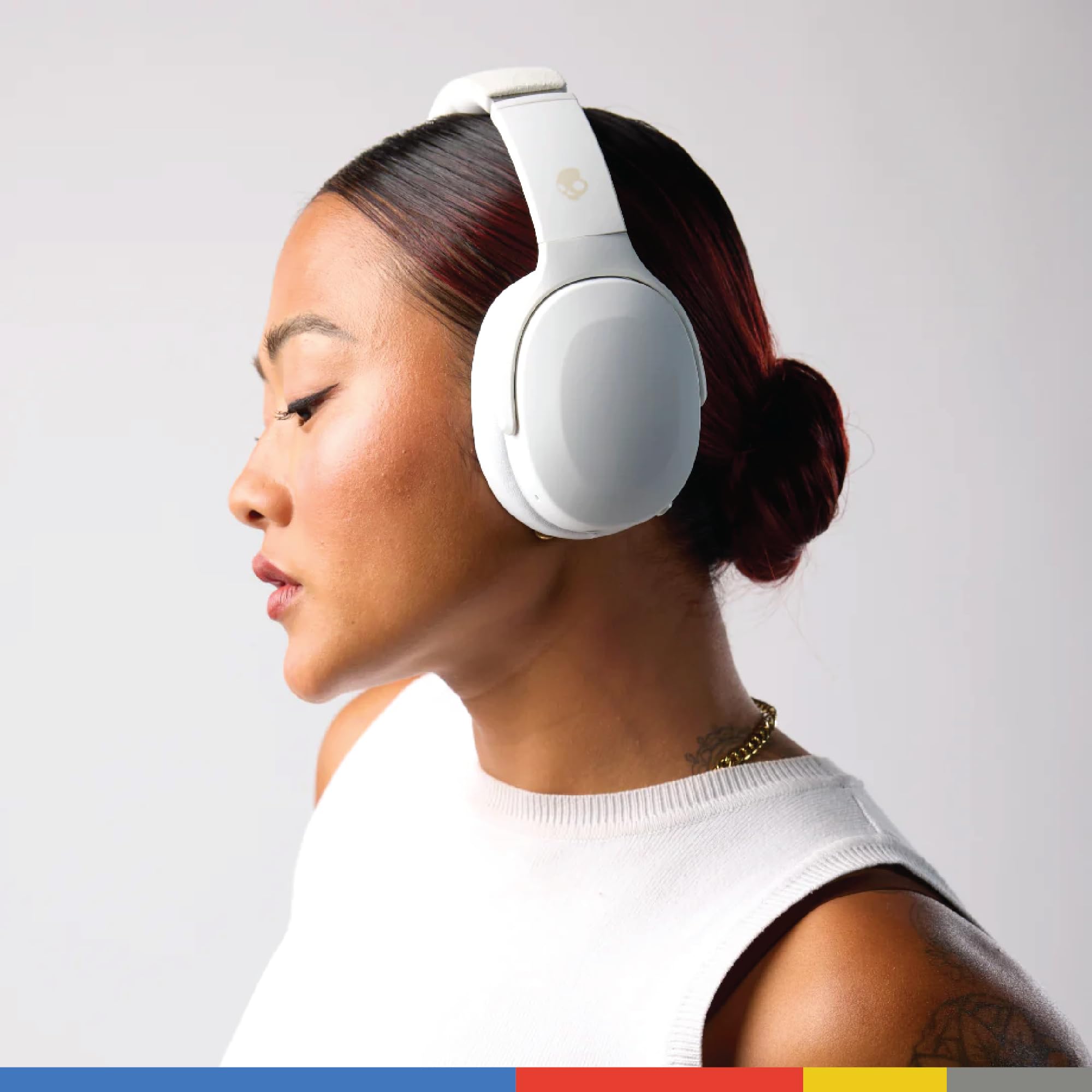 Skullcandy Crusher Evo Wireless Over-Ear Headphones with Sensory Bass, 40-Hour Battery, Built-in Mic & Charging Cable - Compatible with iPhone, Android & Bluetooth Devices - Perfect for Gaming, Music & Travel
