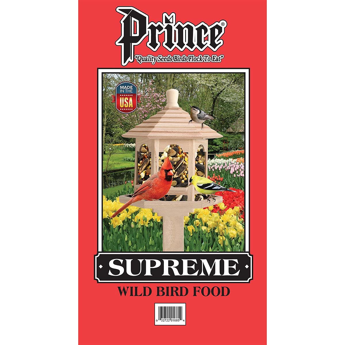 15 lbs Supreme Wild Bird Feed - Premium Nutritious Seed Mix for Wild Birds - Attracts Cardinals, Finches & More - Perfect for Bird Feeders, Backyards & Outdoor Use