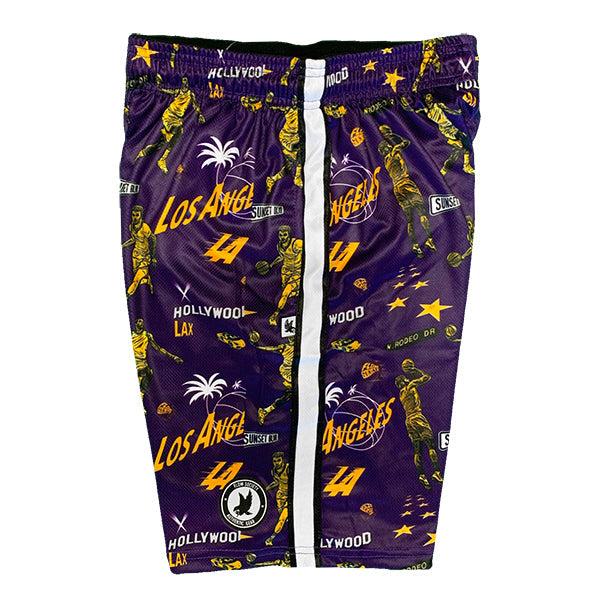 Boys LA Basketball Flow Shorts - Breathable Athletic Shorts for Kids - Perfect for Basketball, Running, and Casual Wear